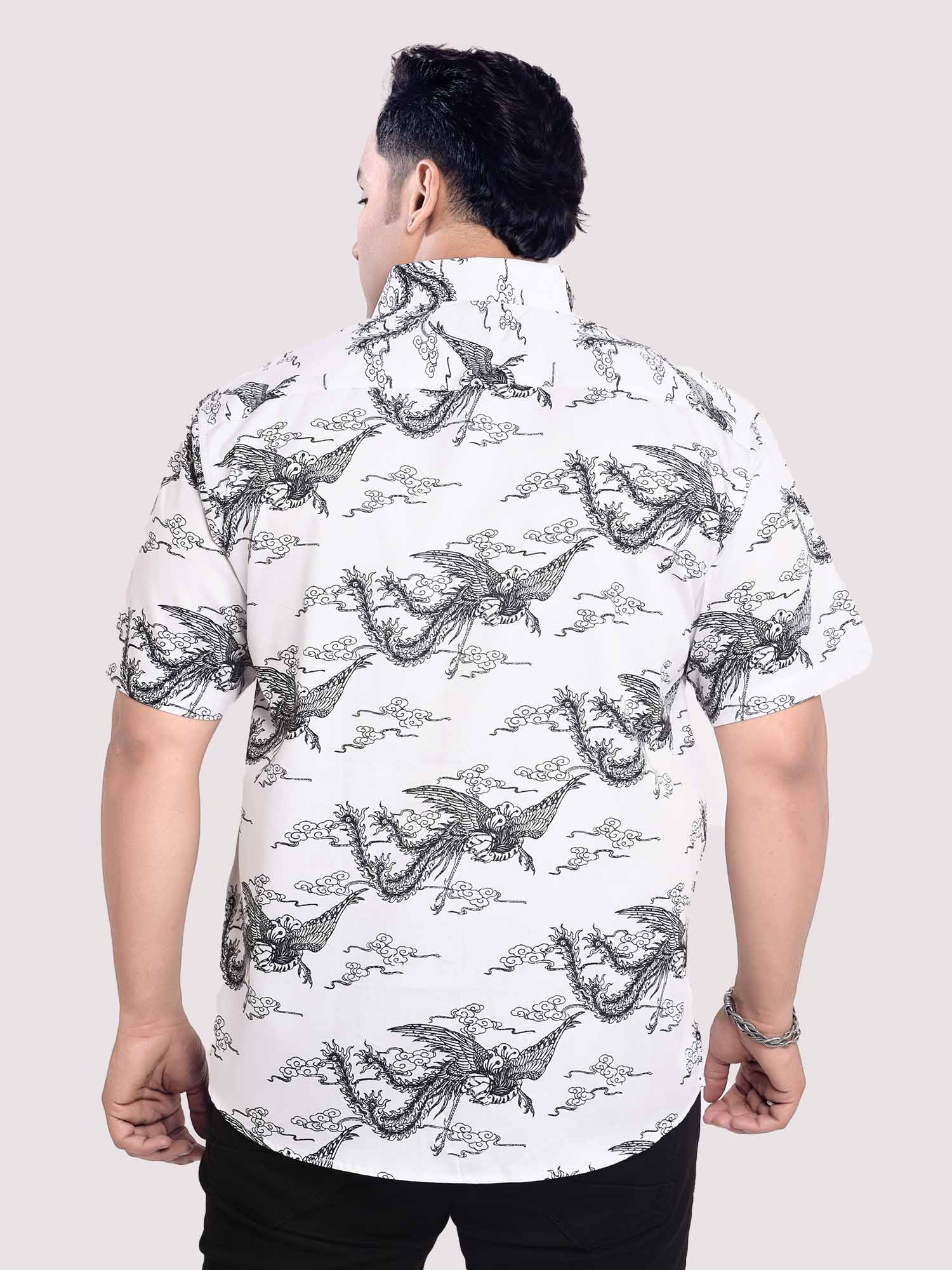 Oasis Of Imagination Digital Printed Shirt Men's Plus Size