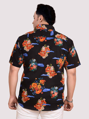 Baroque Digital Printed Shirt Men's Plus Size