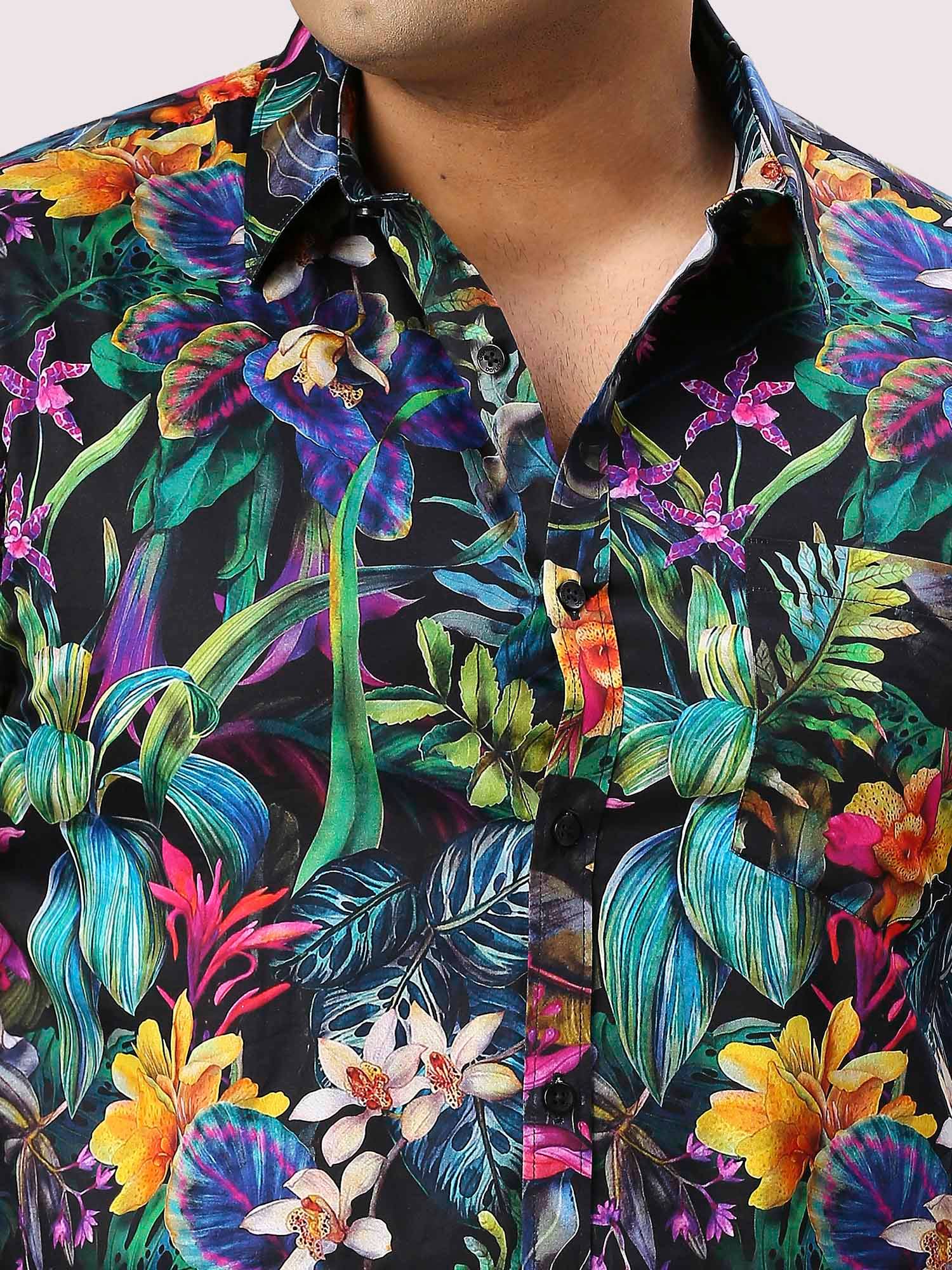 Posy Digital Printed Full Sleeve Shirt Men's Plus Size - Guniaa Fashions