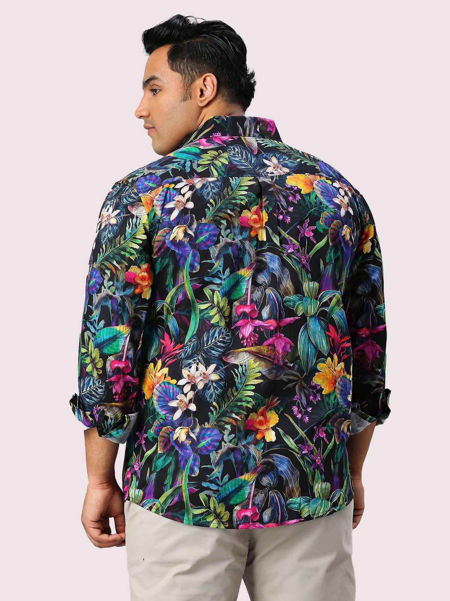 Posy Digital Printed Full Sleeve Shirt Men's Plus Size - Guniaa Fashions