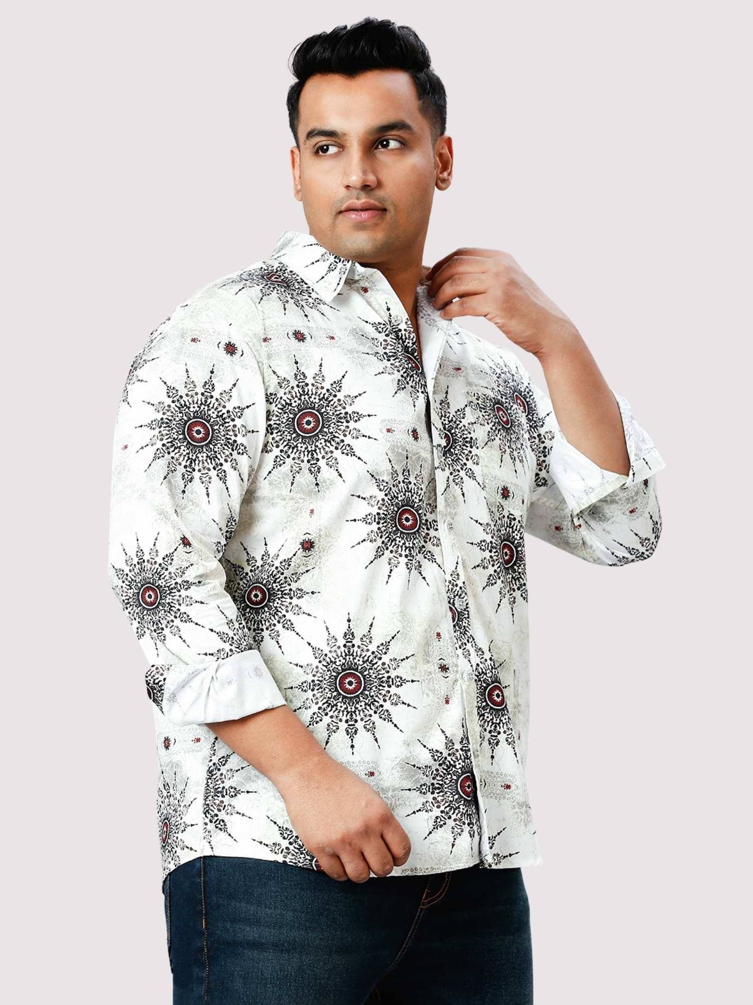 Thunder Eye Digital Printed Full Sleeve Shirt Men's Plus Size