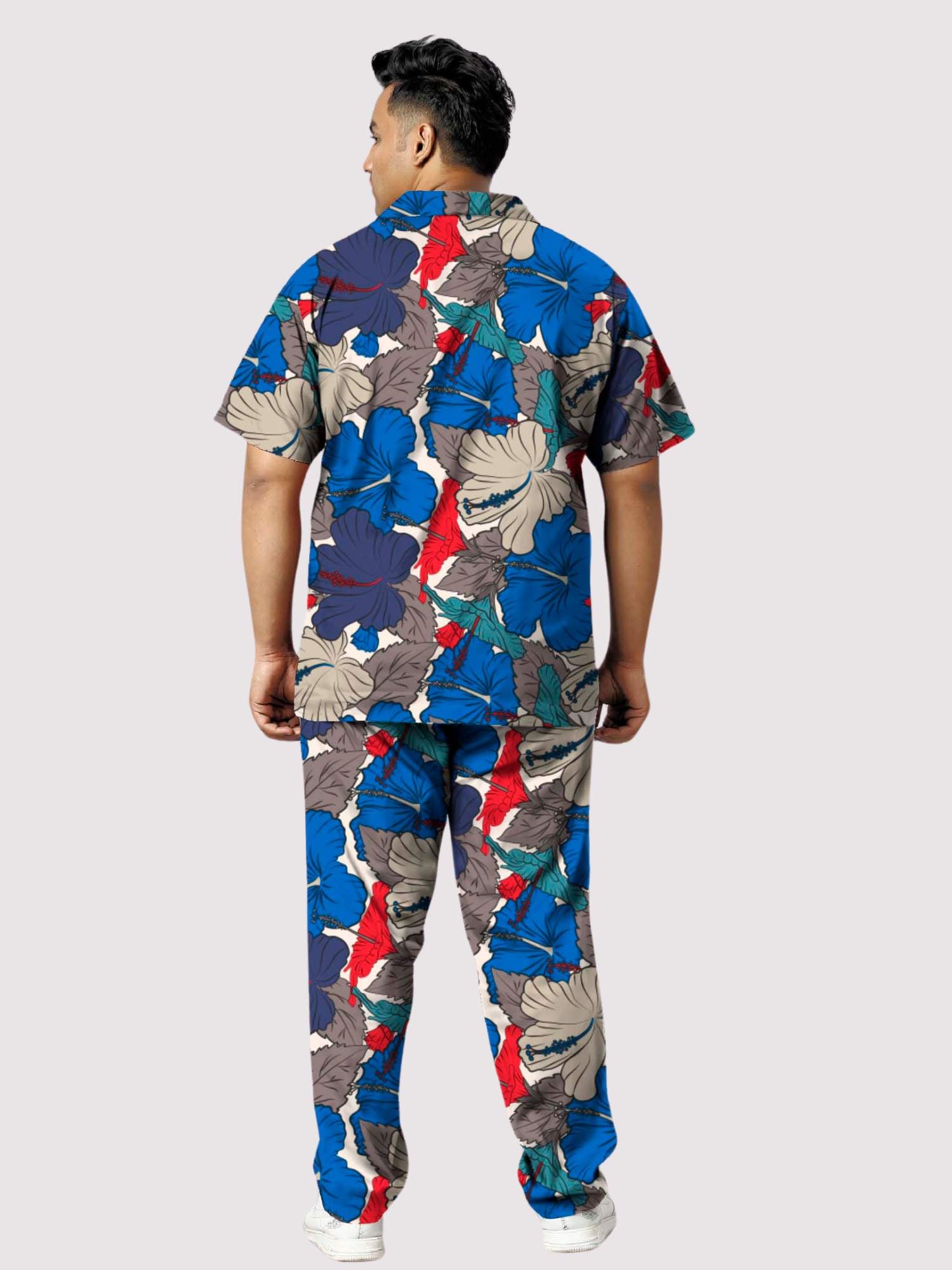 Mandar Printed Plus Size Men's Full Co-ord Set