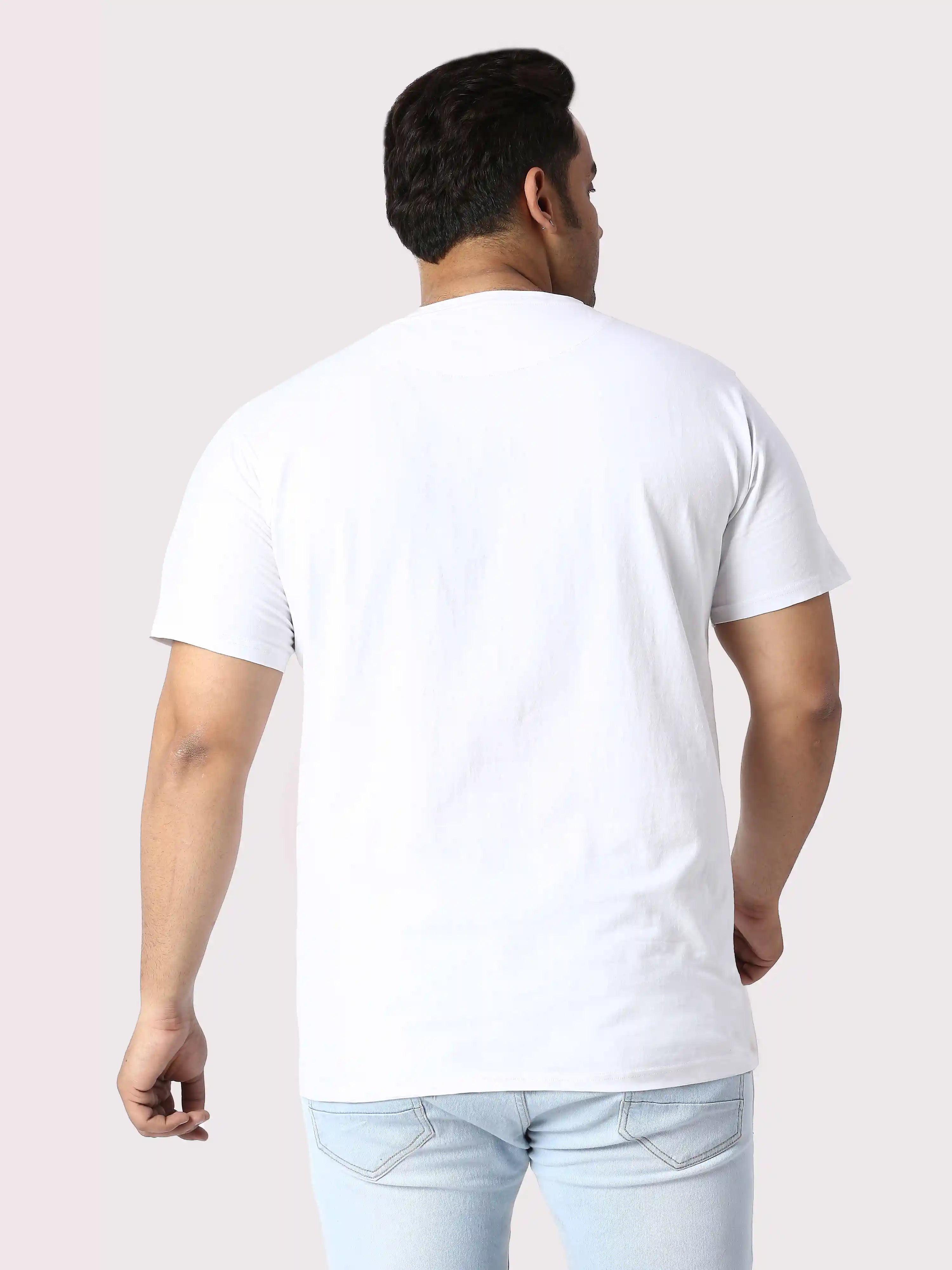 Dad Printed Plus Size Round Neck T-Shirt