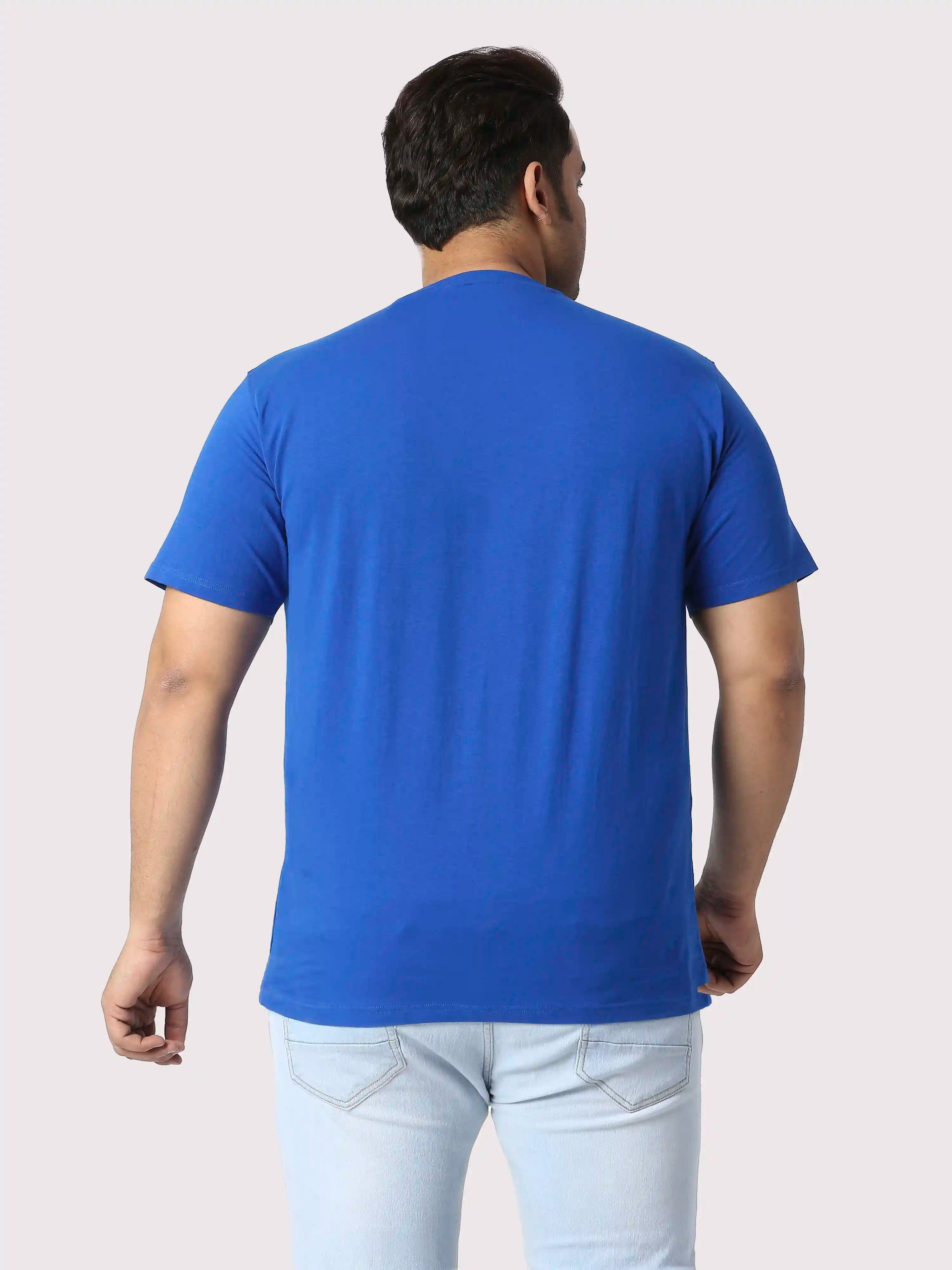 Happy Birthday Brother Printed Plus Size Round Neck T-Shirt