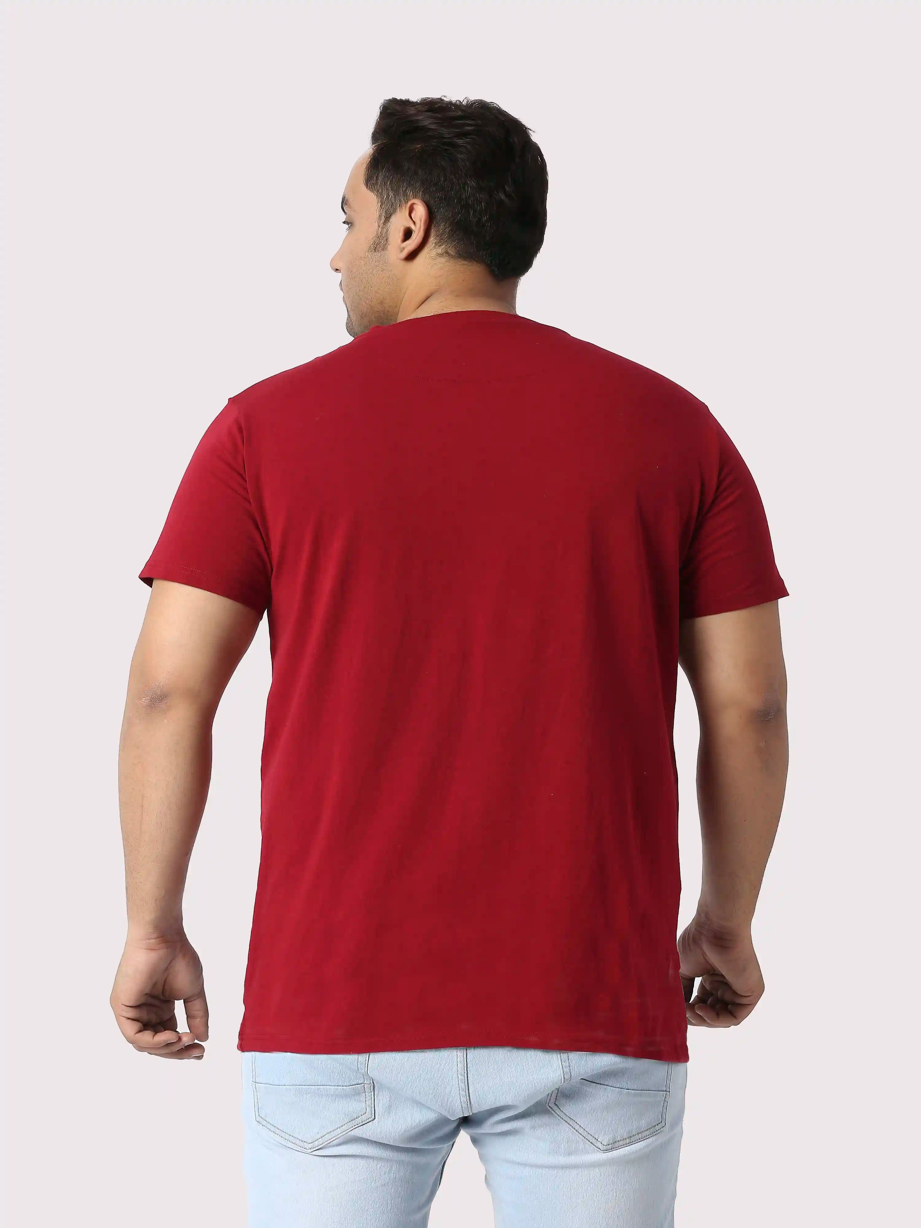 Jay Jagannath Printed Plus Size Round Neck T-Shirt