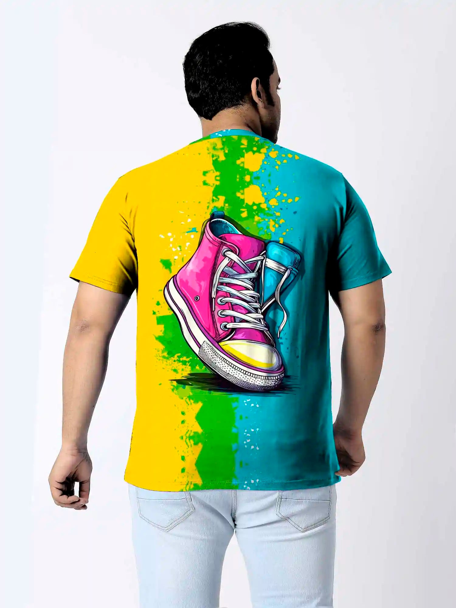 Shoes Digital Printed Plus Size T-shirt