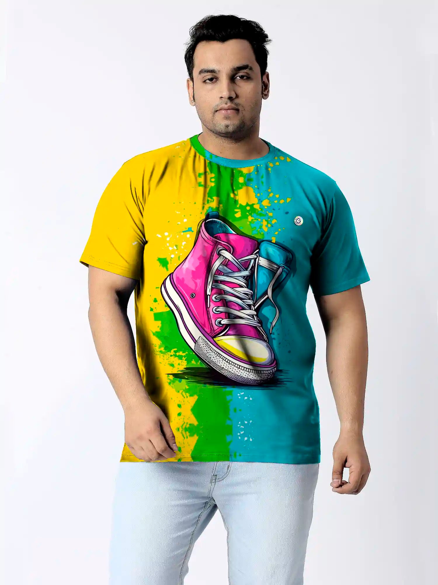 Shoes Digital Printed Plus Size T-shirt