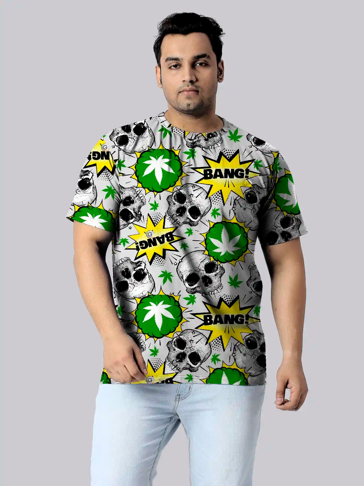 Halloween Ghost Digital Printed Plus Size T-Shirt