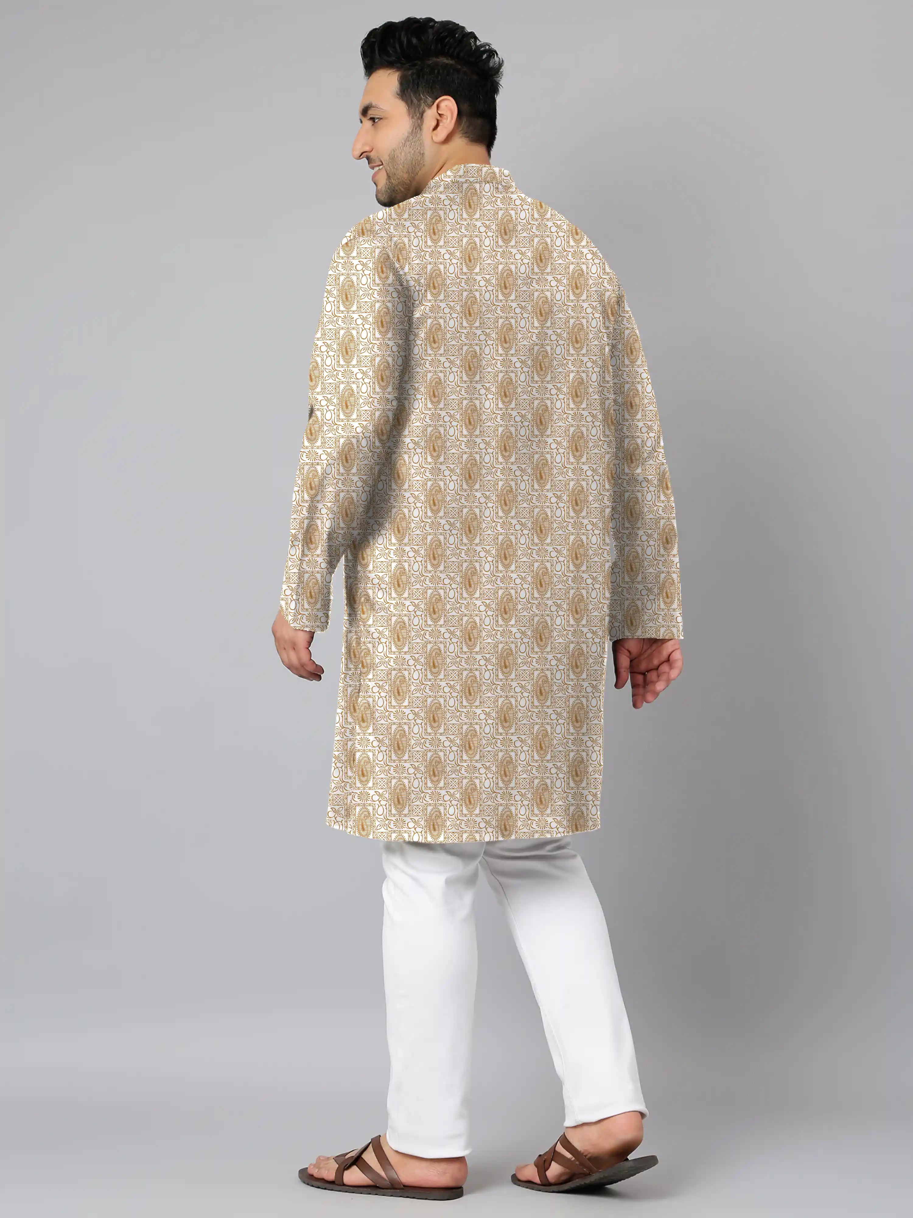Paisley Pattern Digital Printed Plus Size Kurta