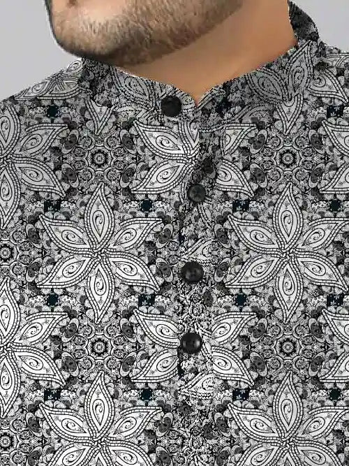 Mandala Patterns Digital Printed Plus Size Kurta