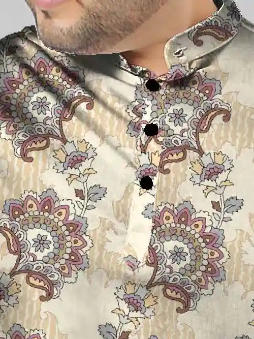 Paisley Vintage Digital Printed Plus Size Kurta