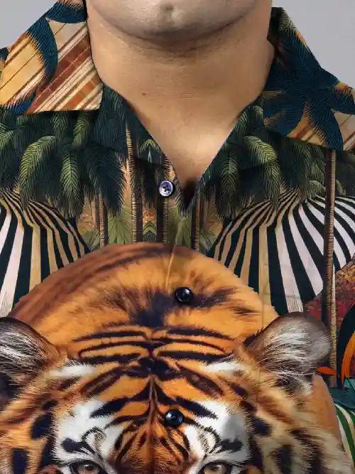 Beach Royalty Digital Printed Plus Size Men's Full Co-ord Set