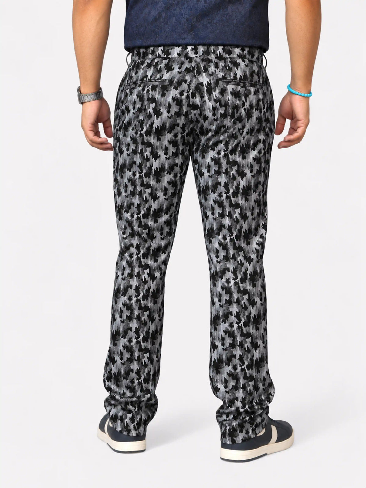 Signal Camo Digital Printed Twill Lycra Men's Plus Size Full Pant