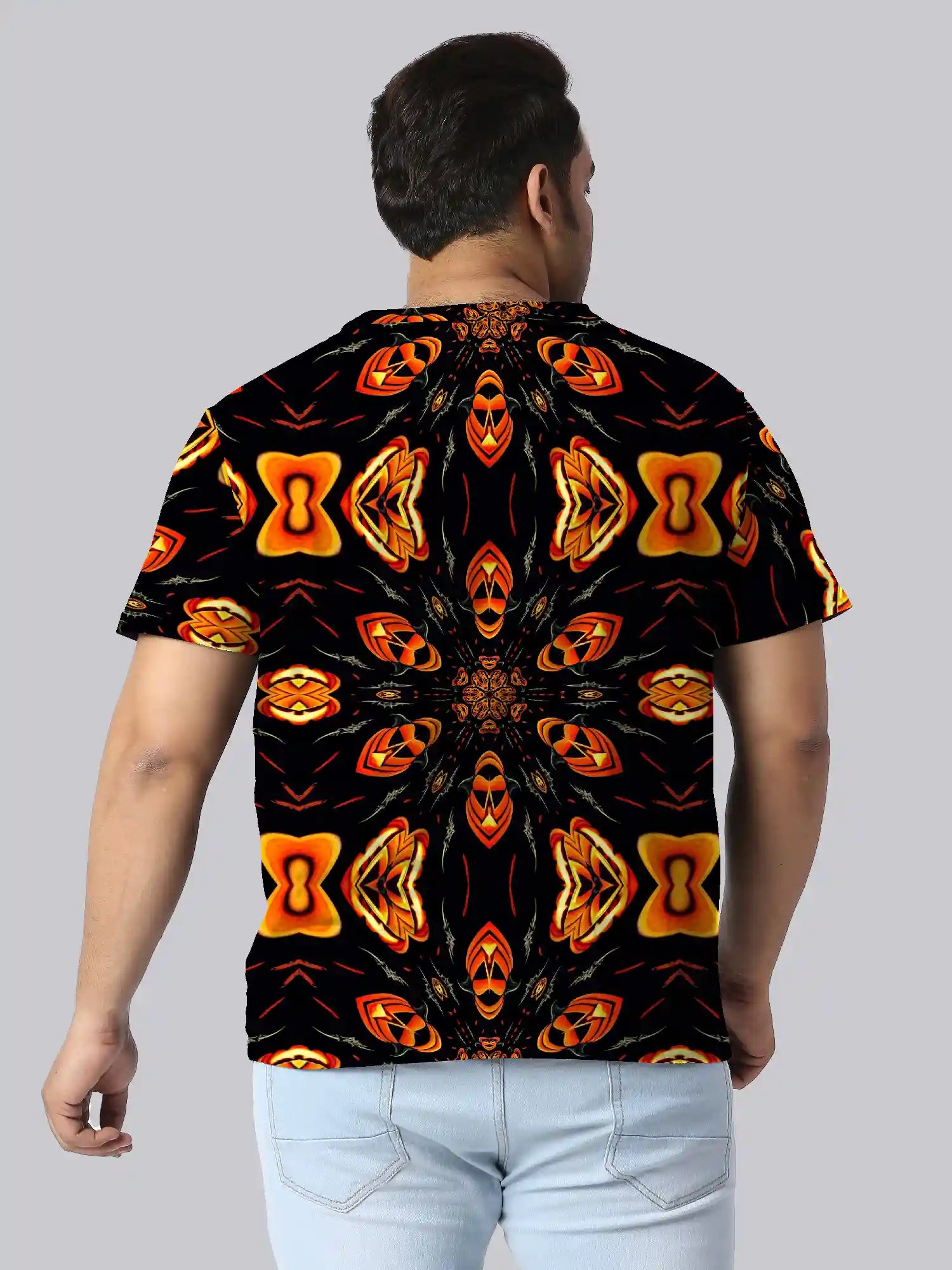 Halloween Style Digital Printed Plus Size T-shirt