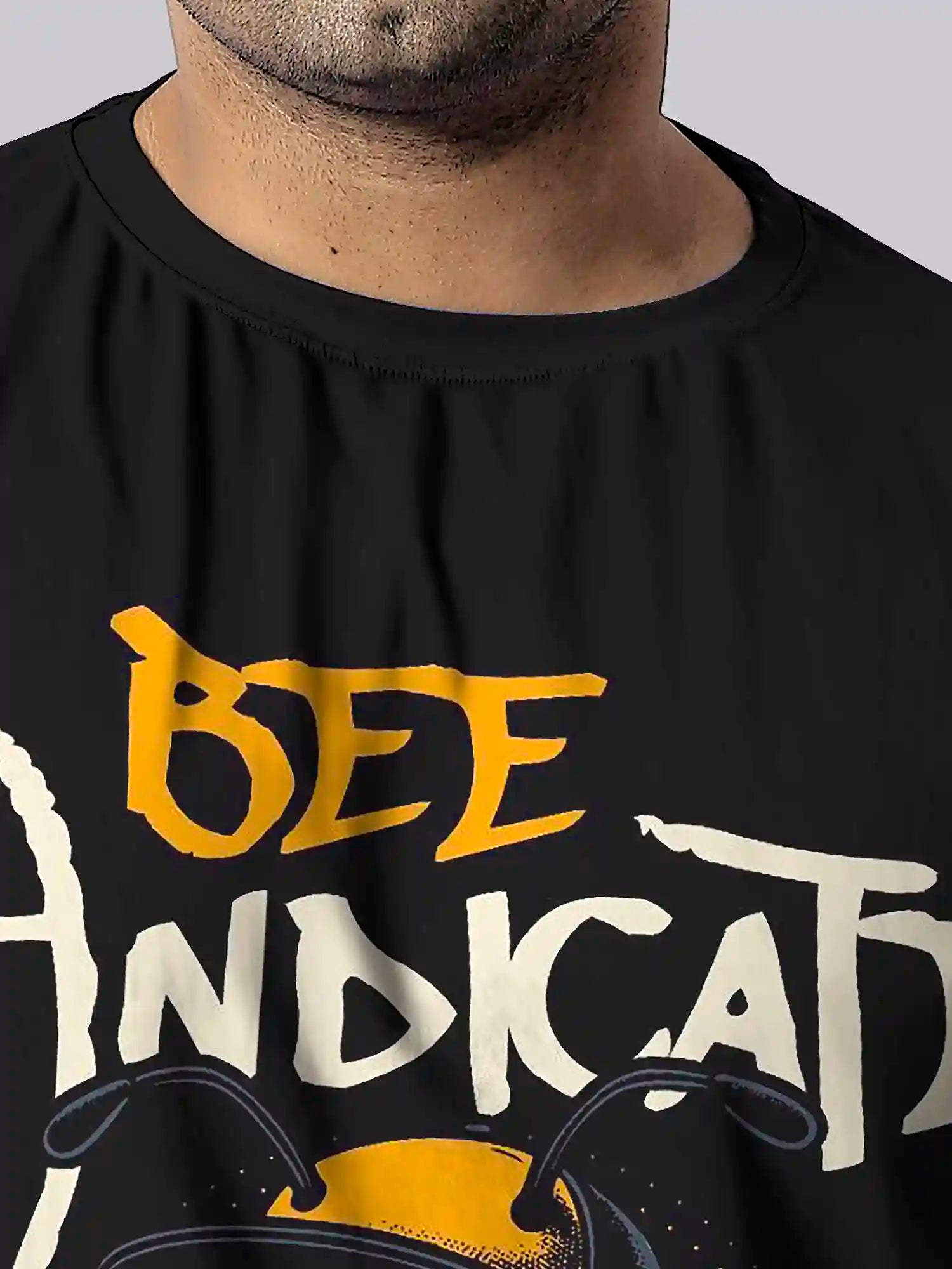 Bee Syndicate Digital Printed Plus Size T-shirt