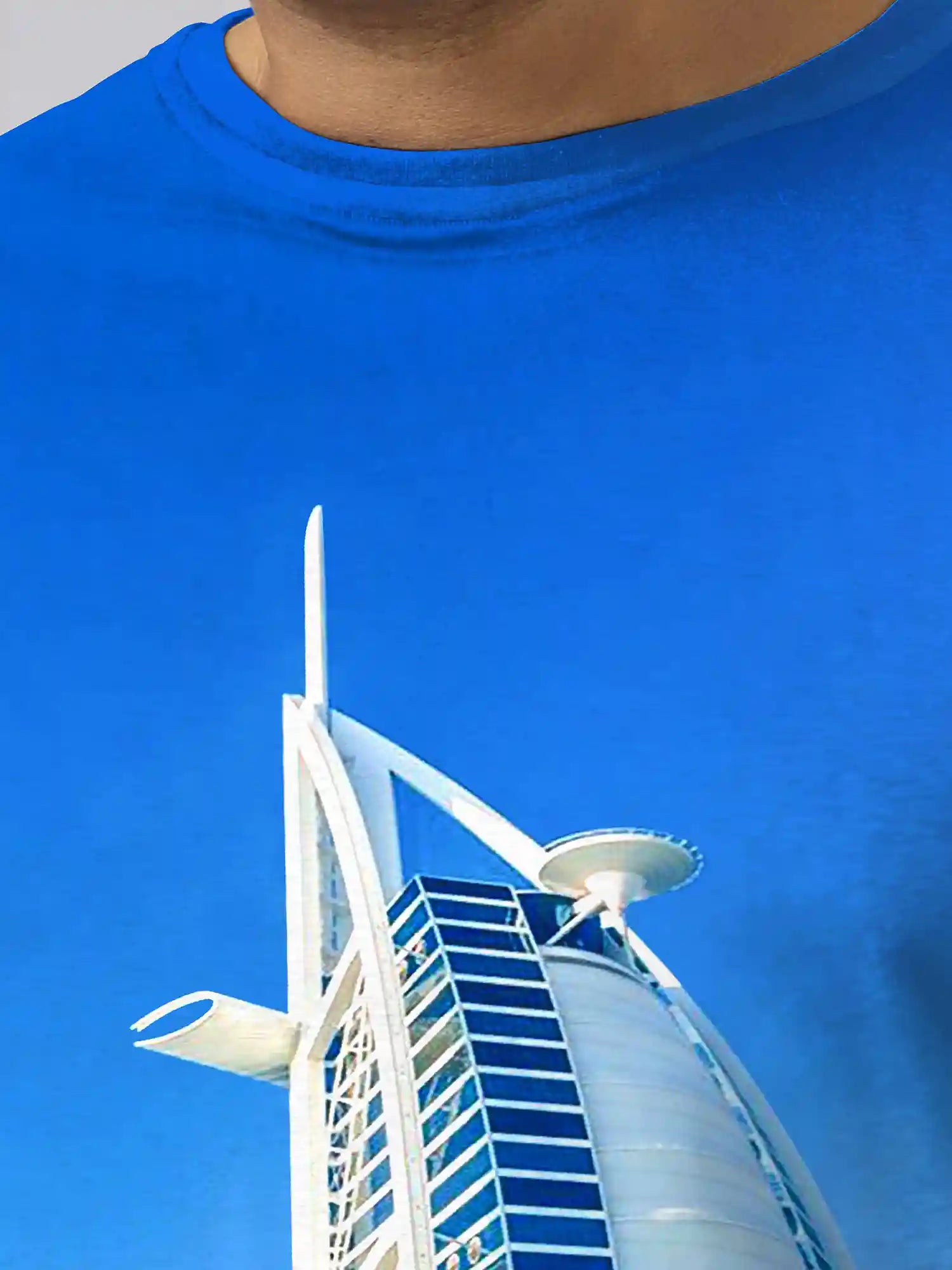 Burj Al Arab Jumeirah Digital Printed Plus Size T-shirt