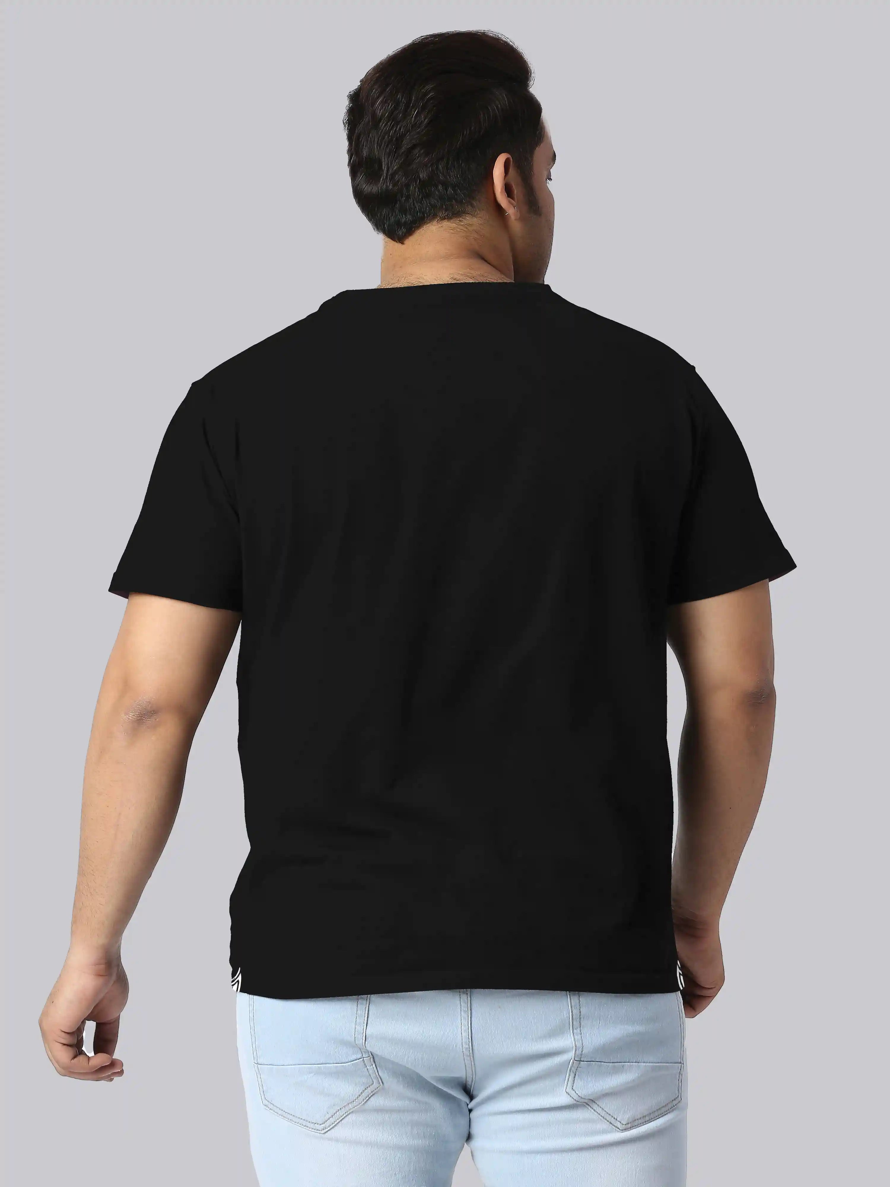 Zebra Line Digital Printed Plus Size T-shirt