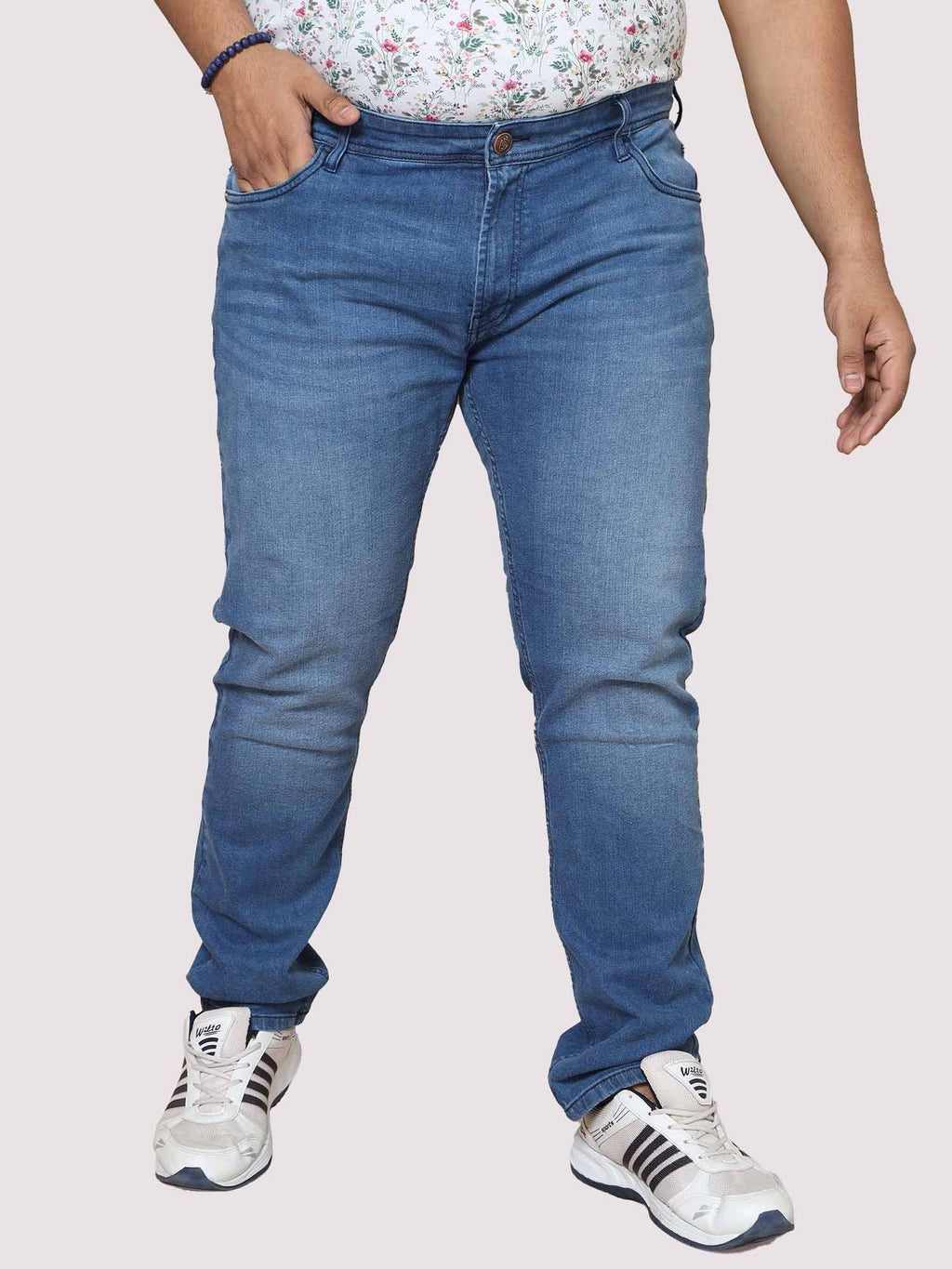 Buy Azure Blue Jeans Men's Plus Size Online Guniaa