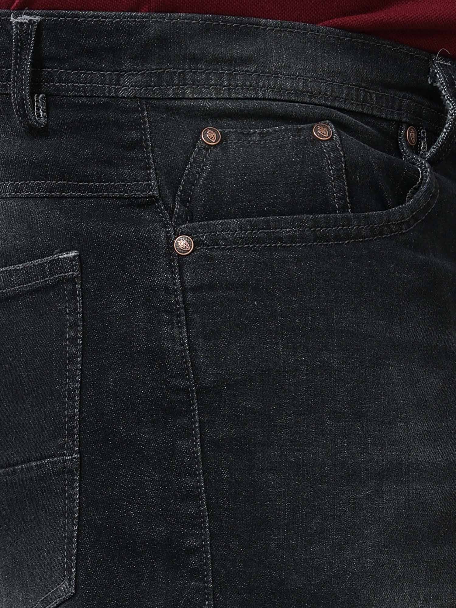 Black Denim Shorts Men's Plus Size - Guniaa Fashions