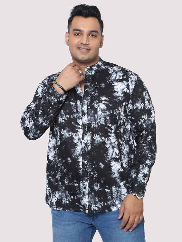 Men Plus Size Blush Abstract Squares Printed Half Sleeve Co-Ords