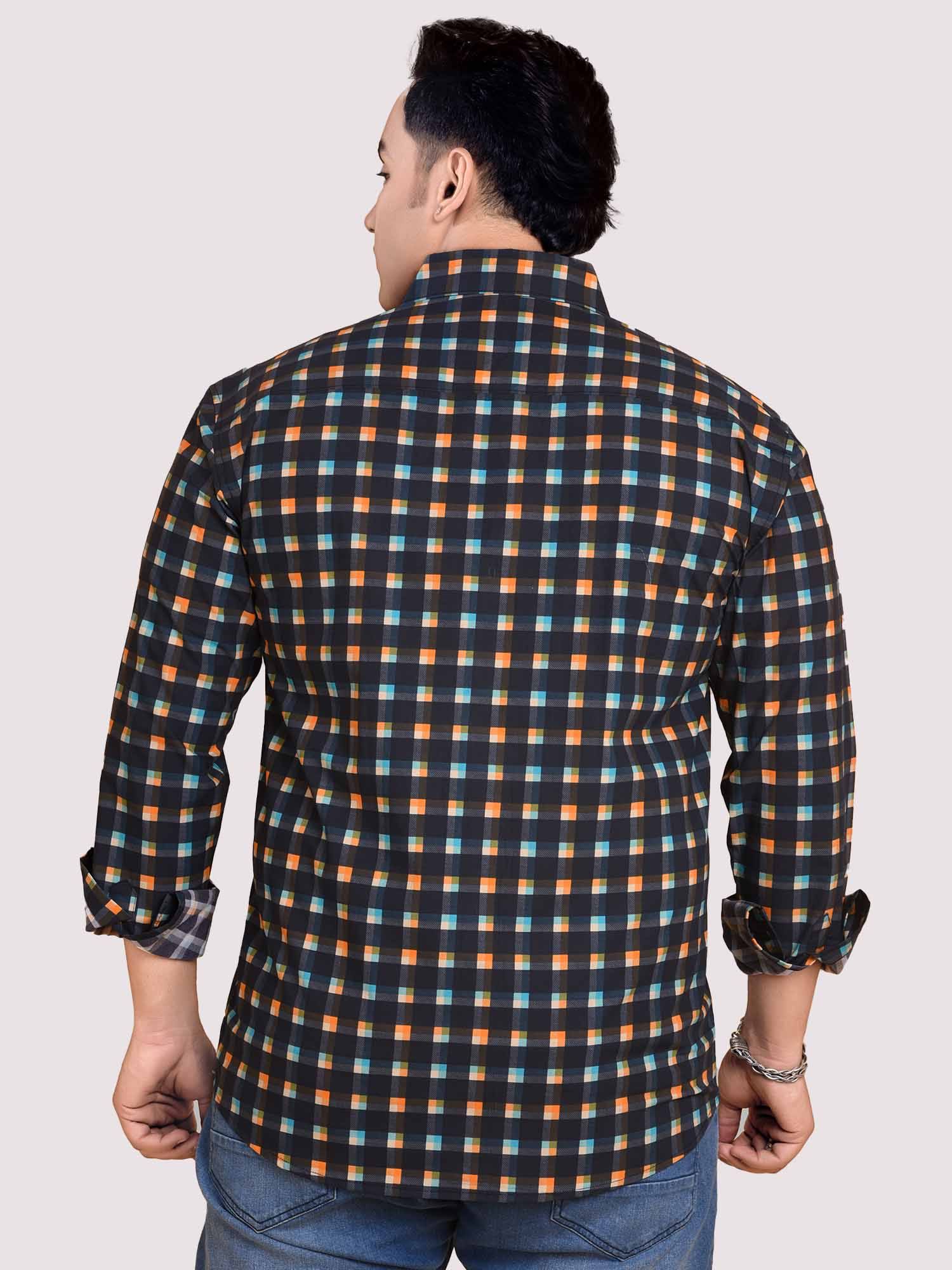 Checks Train Printed Full sleeve Men's Plus size - Guniaa Fashions