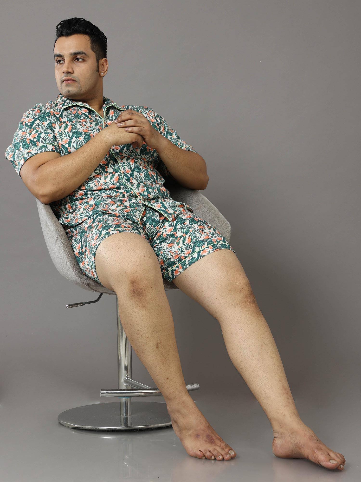 Emberald Tropics Half Sleeve Co-Ords