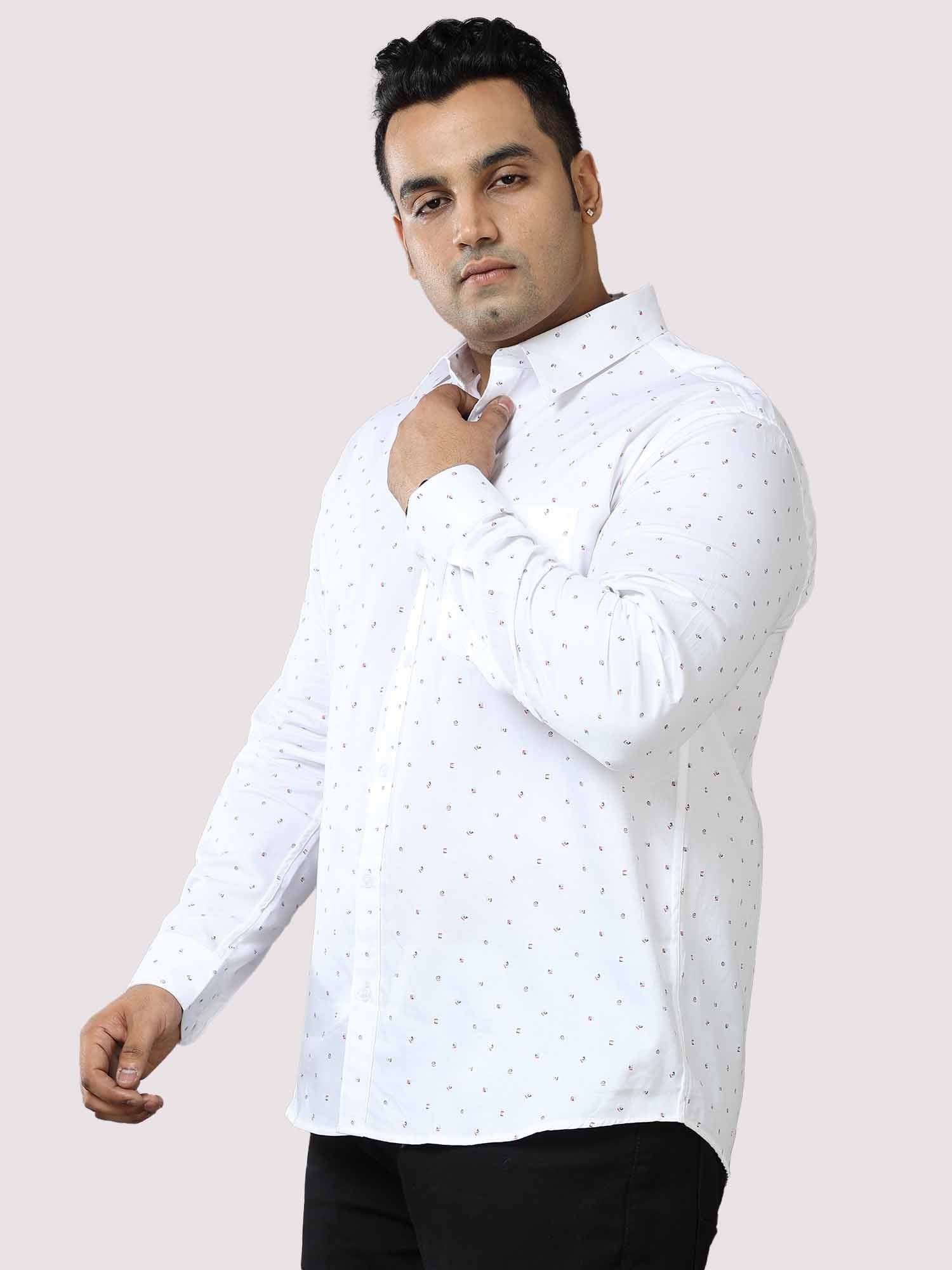 Exotic Printed Cotton Full Shirt Men's Plus Size - Guniaa Fashions