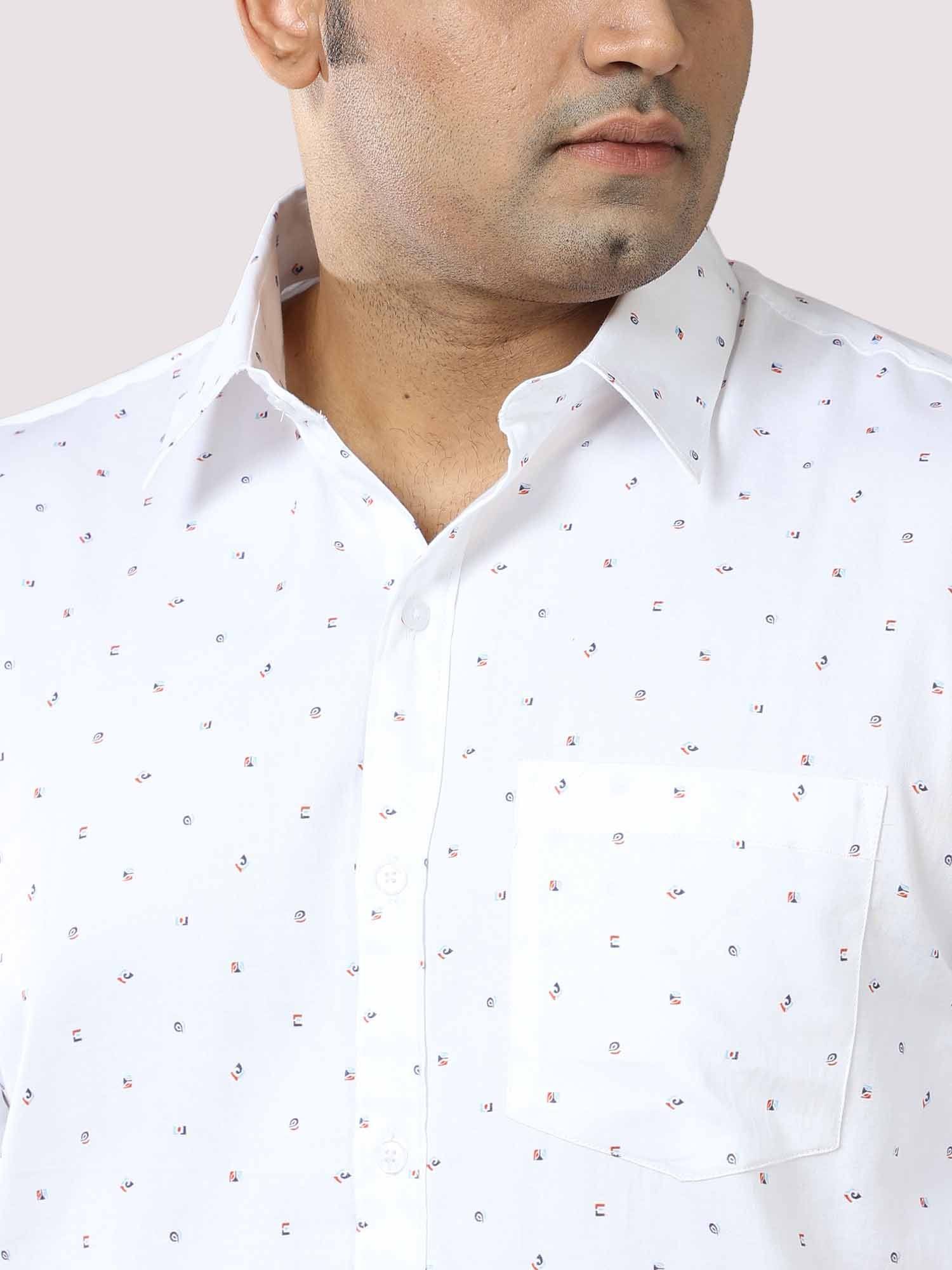 Exotic Printed Cotton Full Shirt Men's Plus Size - Guniaa Fashions