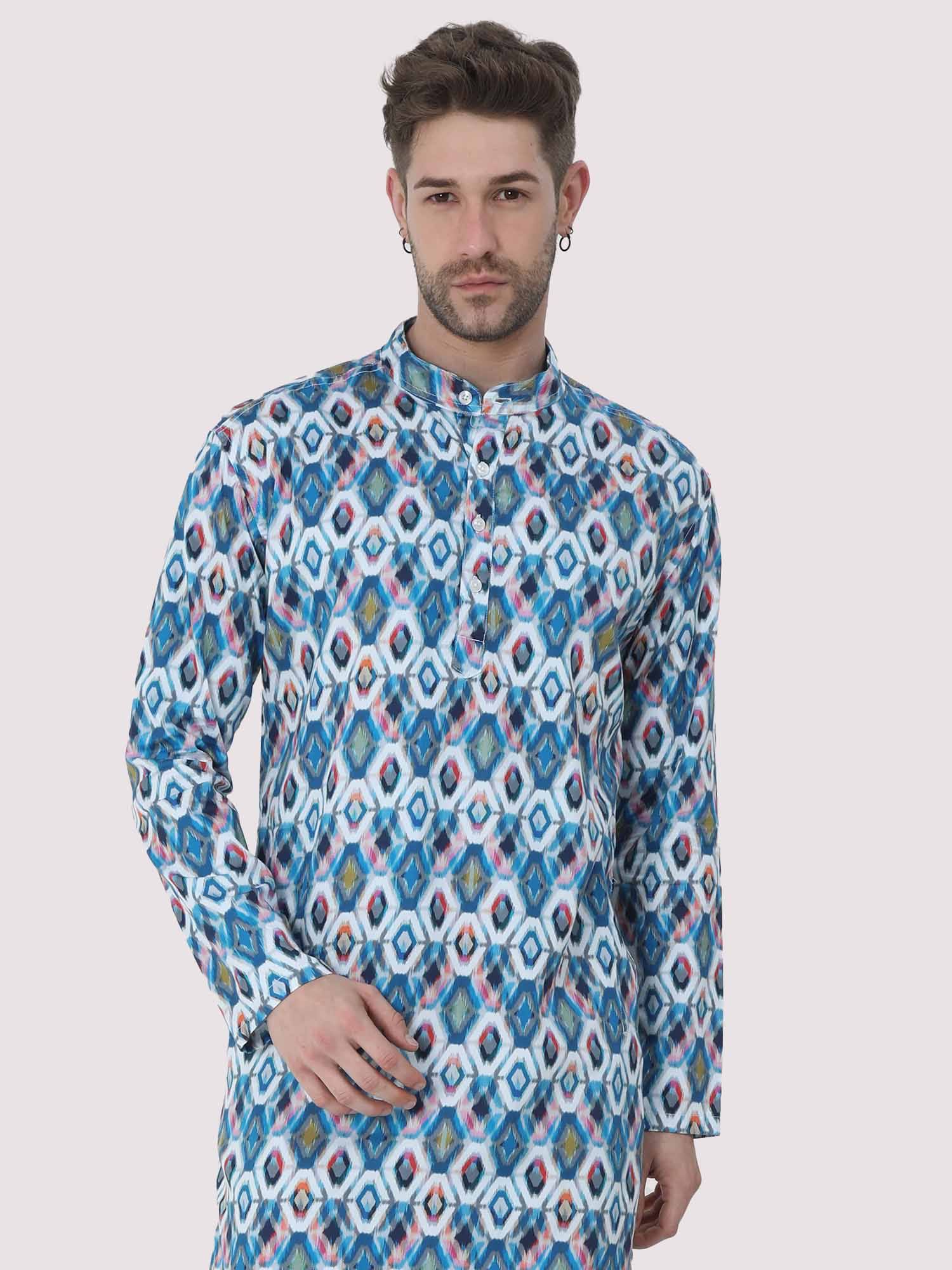 Geometric Printed Kurta - Guniaa Fashions