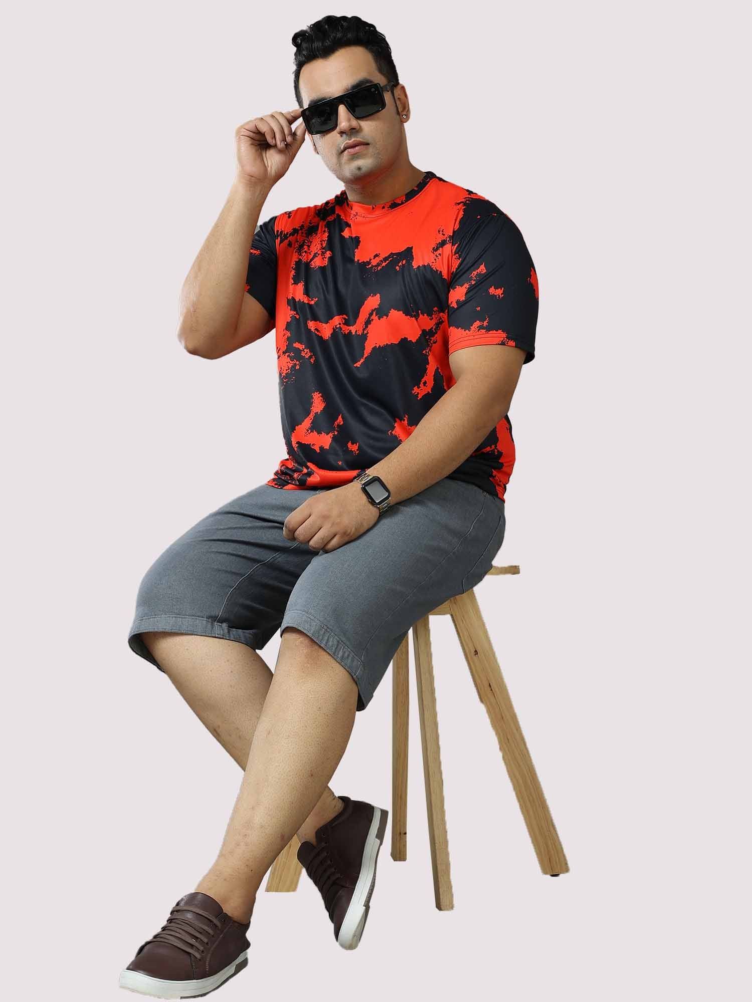 Gray Denim Shorts Men's Plus Size - Guniaa Fashions