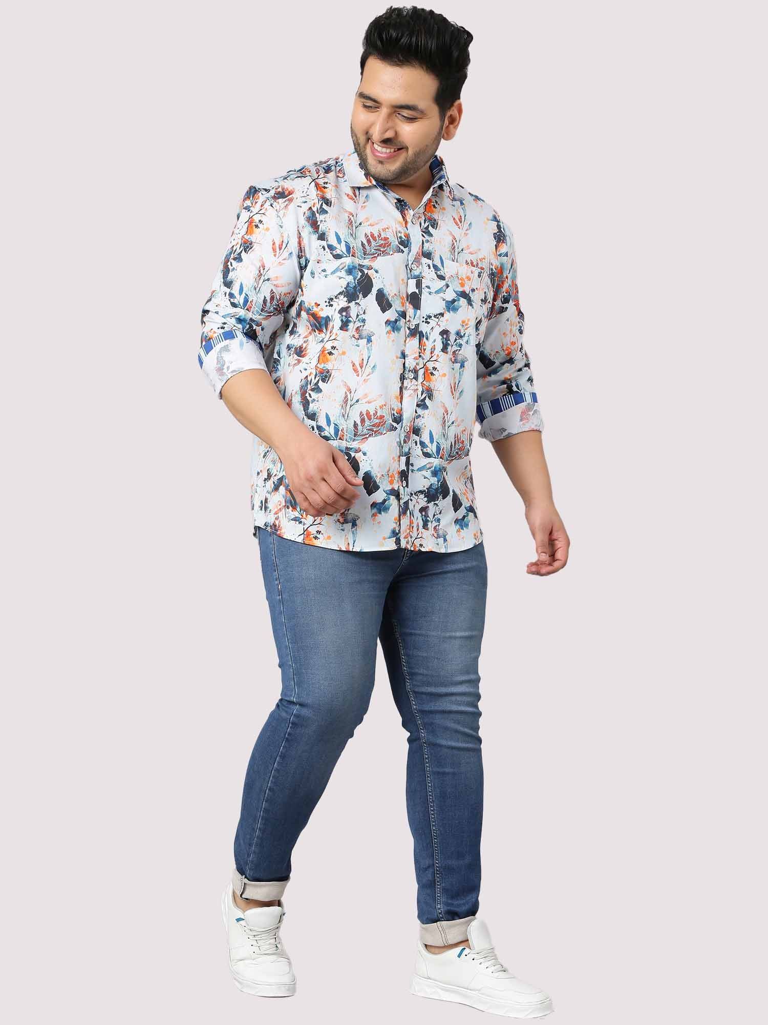 James Digital Printed Shirt Men's Plus Size - Guniaa Fashions