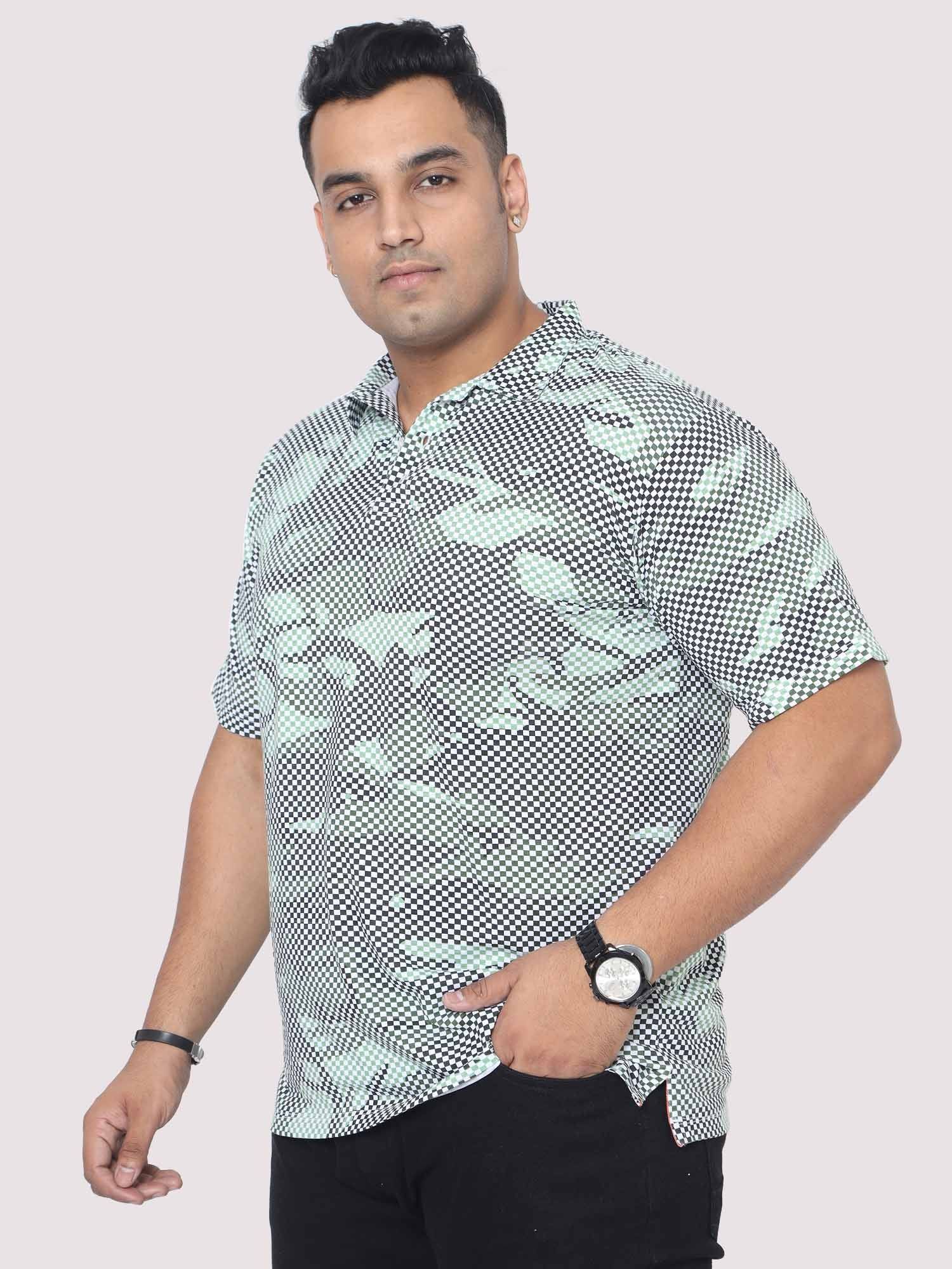 Matrix Printed Digital Printed Shirt Men's Plus Size - Guniaa Fashions