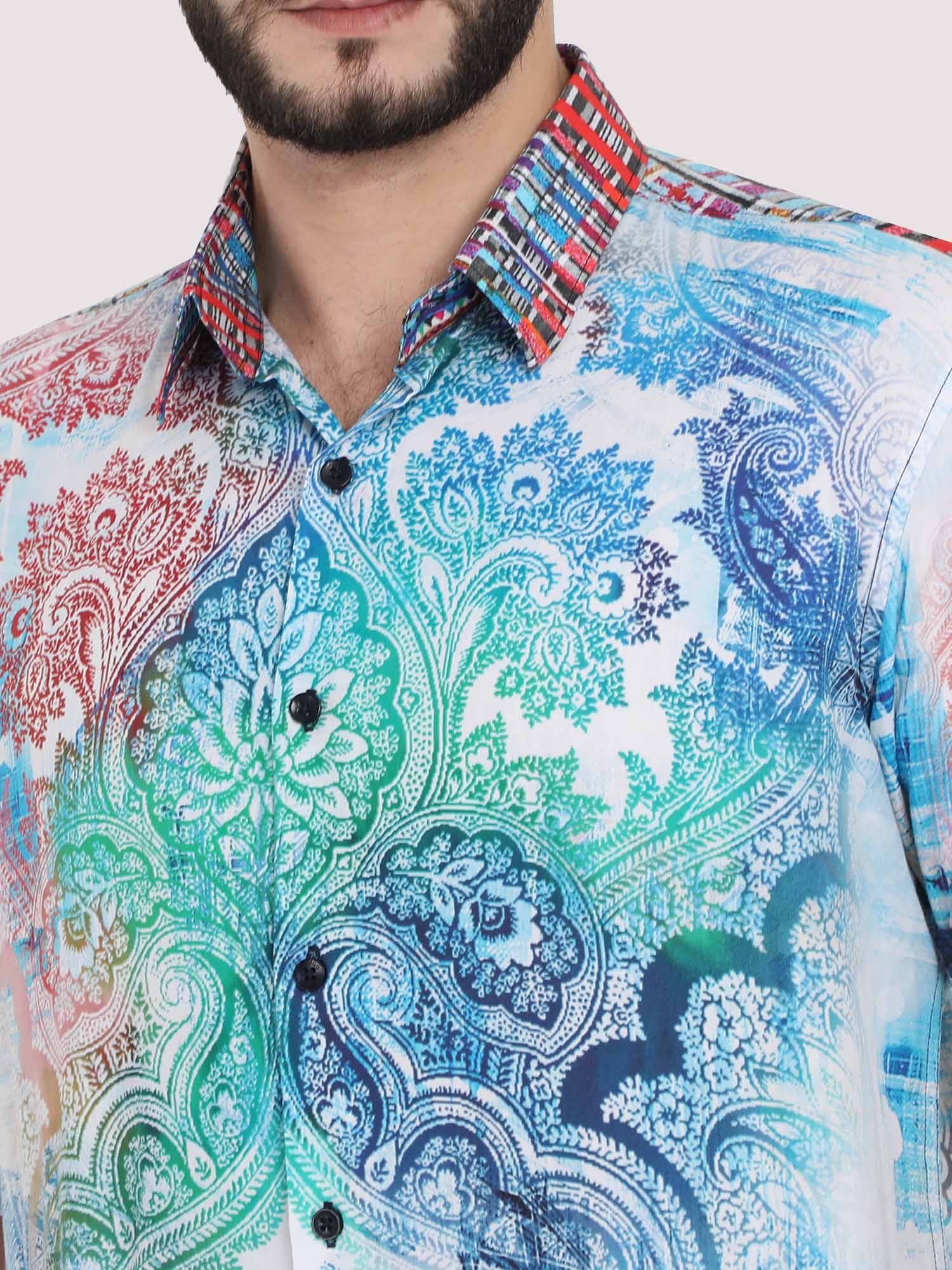 Modeliste Paisley Party Wear Shirt - Guniaa Fashions