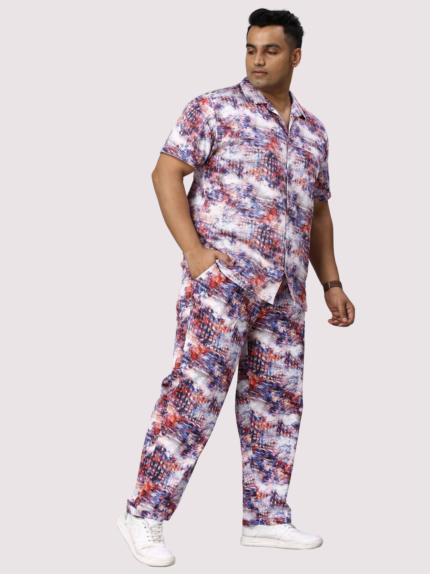 Monsoon Hue Digital Printed Full Co-Ords Men's Plus Size - Guniaa Fashions