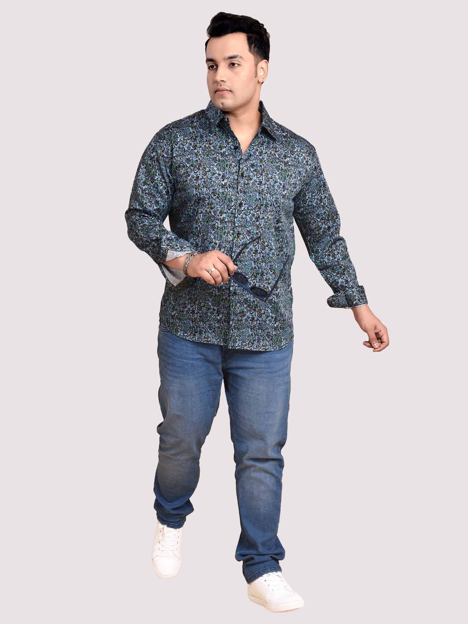 Motifs Sequence Printed Cotton Full sleeve Men's Plus size - Guniaa Fashions