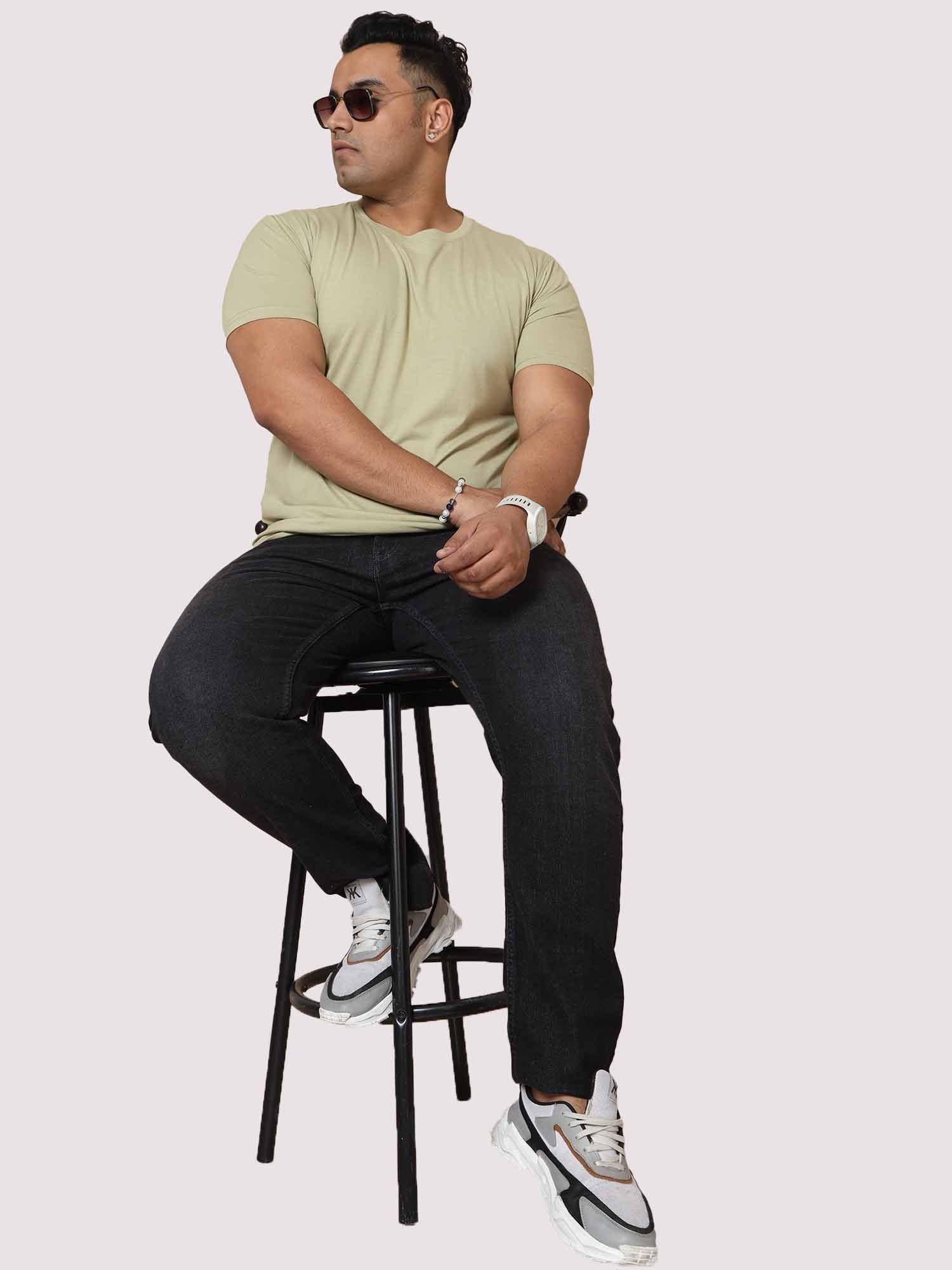 Pebble Grey Jeans Men's Plus Size - Guniaa Fashions