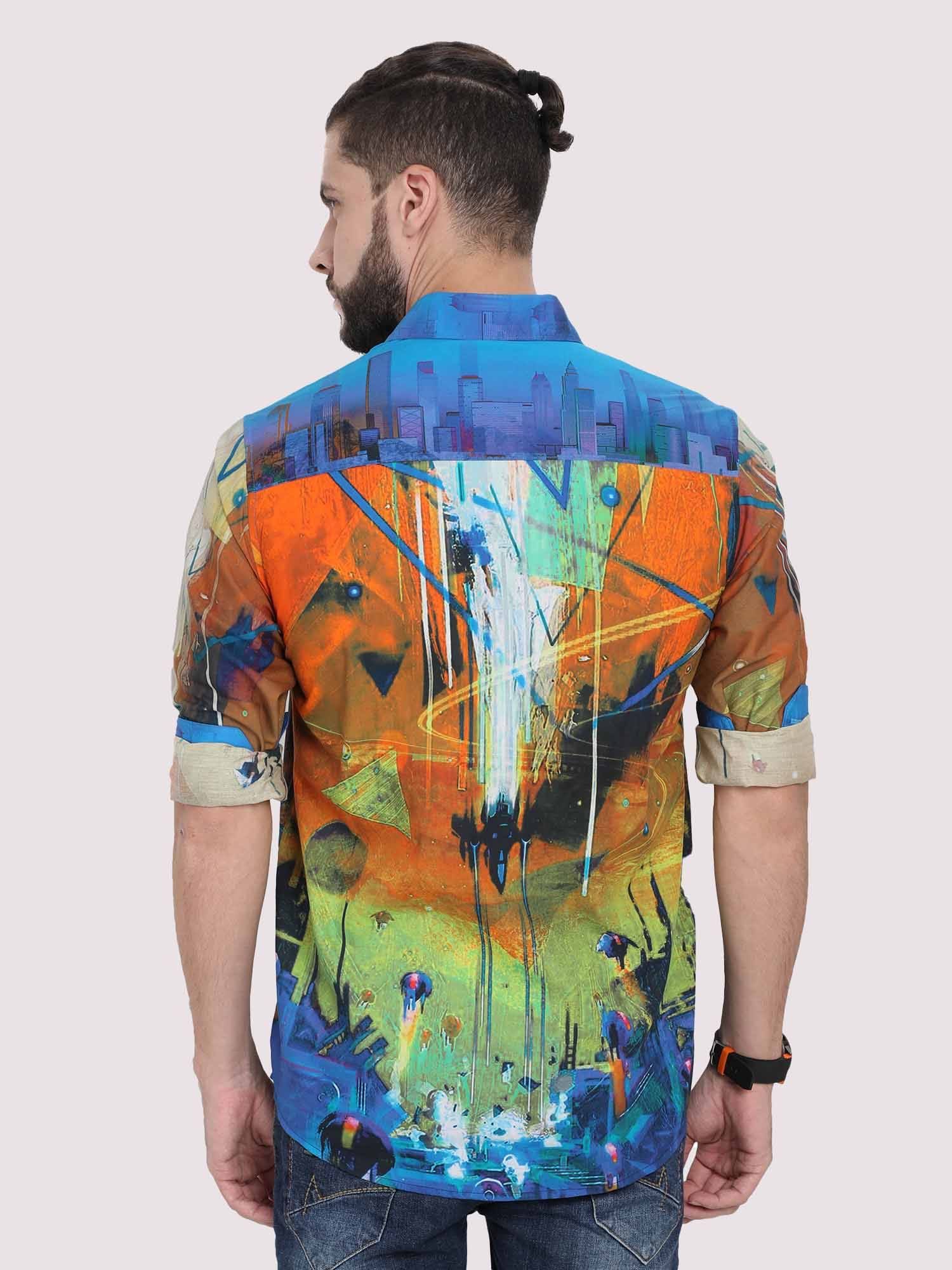 Placement Car Party Wear Shirt - Guniaa Fashions