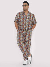 Plus Size Men Magic Leaf Digital Printed Full Co-Ords - Guniaa Fashions