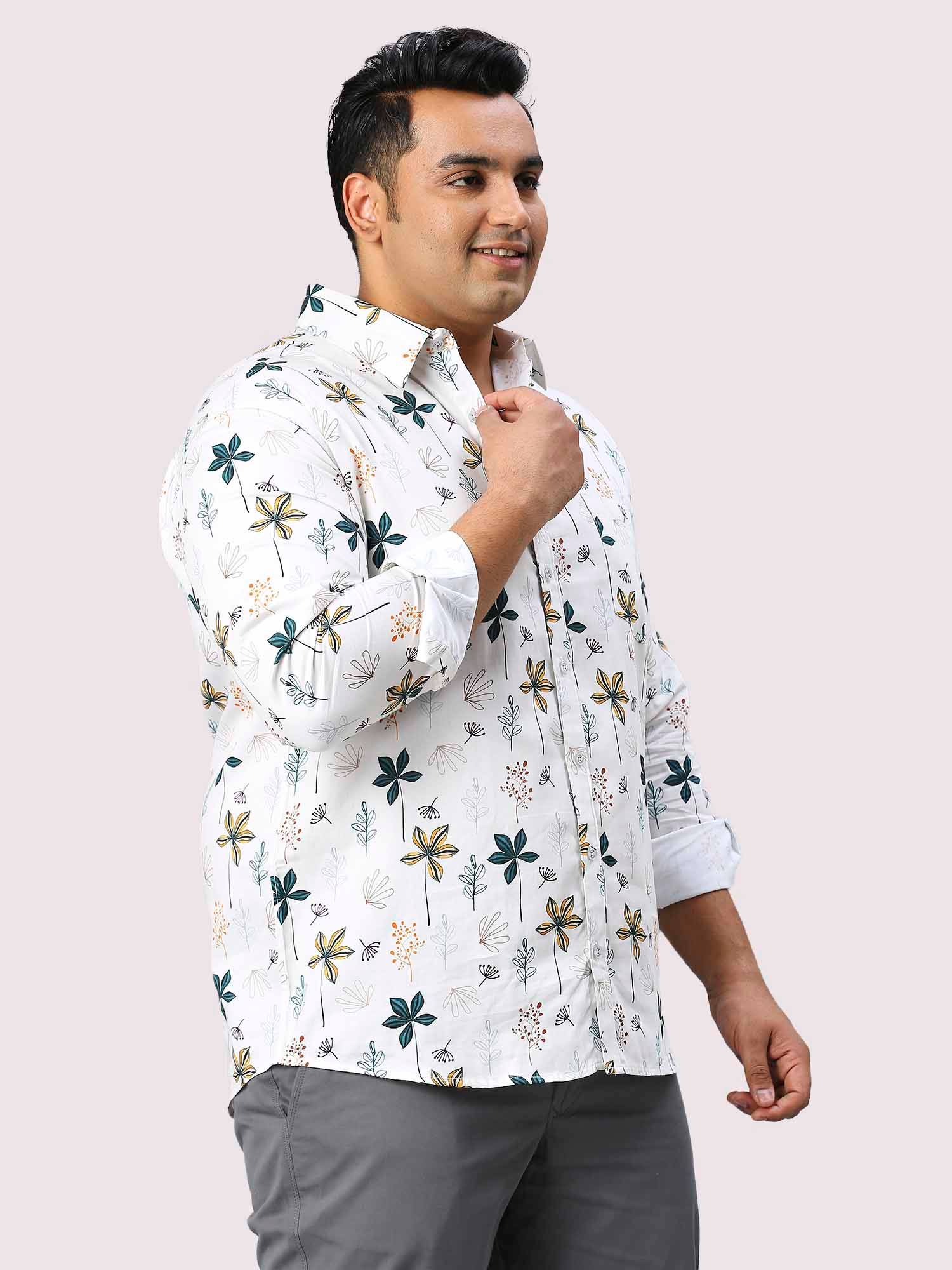 Posy Digital Printed Full Sleeve Shirt Men's Plus Size - Guniaa Fashions