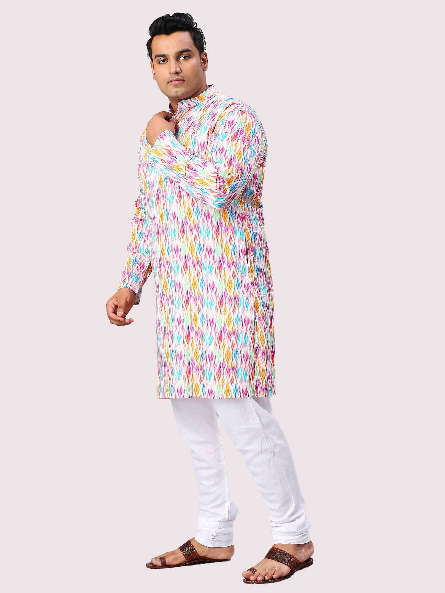Raas Digital Printed Men's Plus Size Kurta - Guniaa Fashions