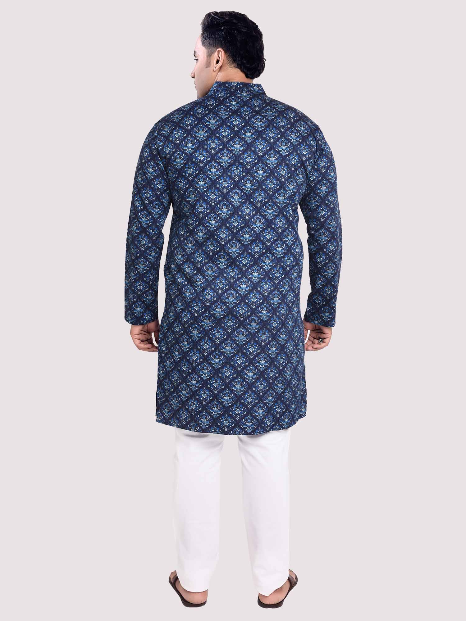 Sapphire Jaal Digital Printed Kurta Men's Plus Size - Guniaa Fashions
