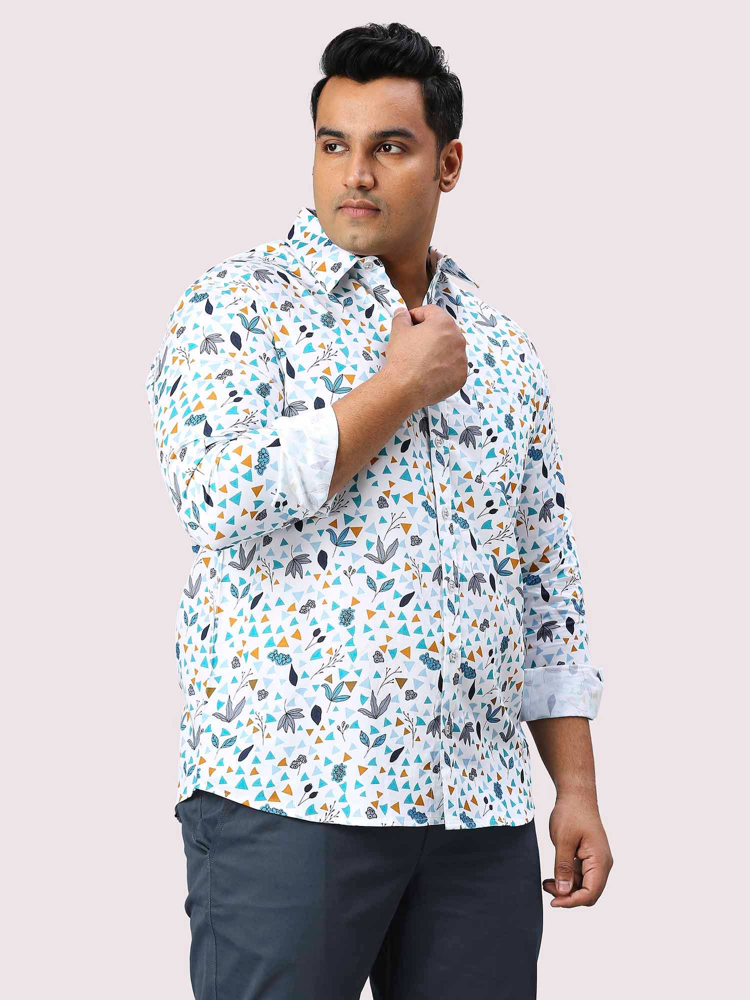 Skytale Digital Printed Full Sleeve Shirt Men's Plus Size - Guniaa Fashions