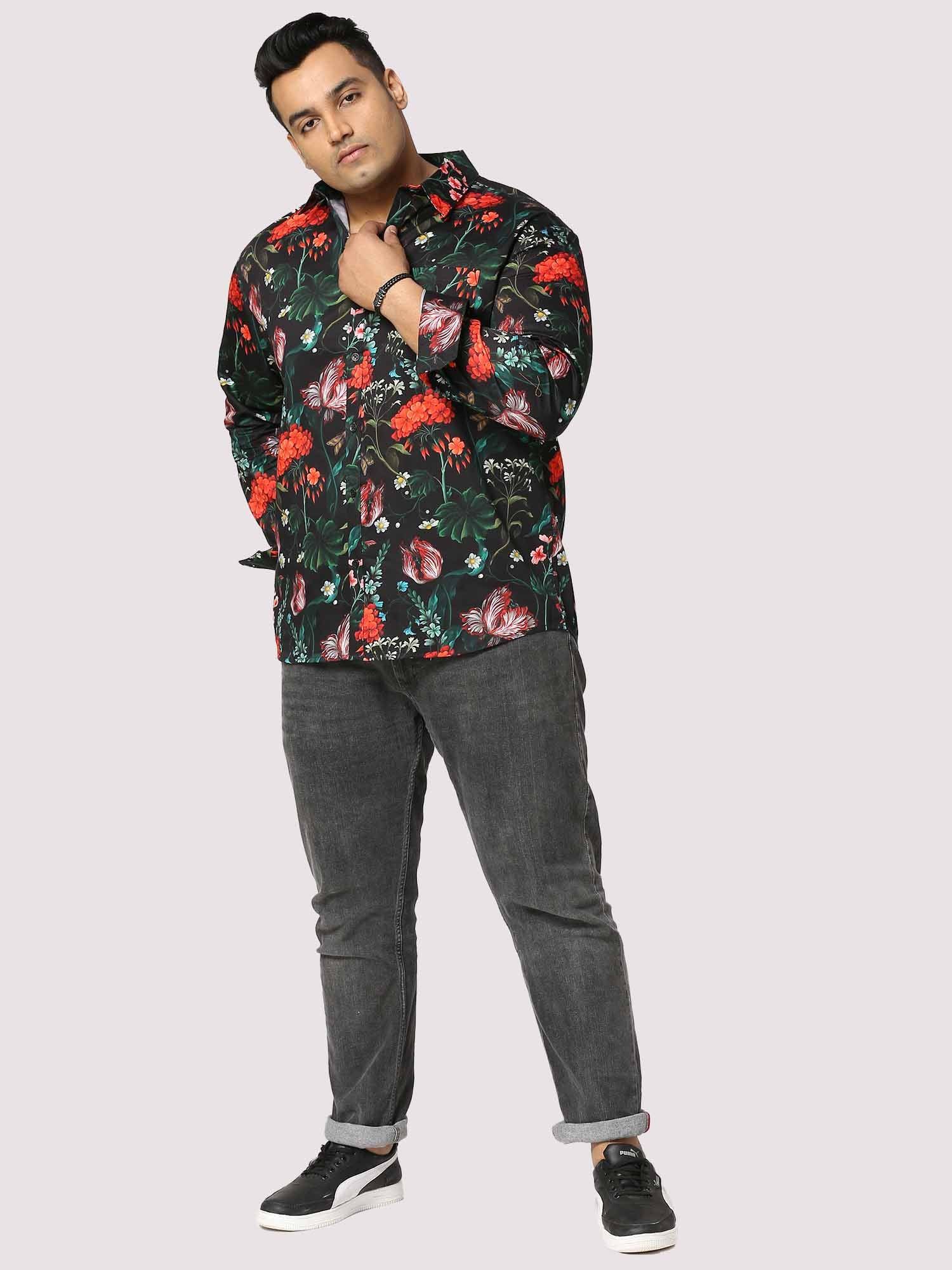 Wild Digital Printed Full Sleeve Men's Plus Size - Guniaa Fashions