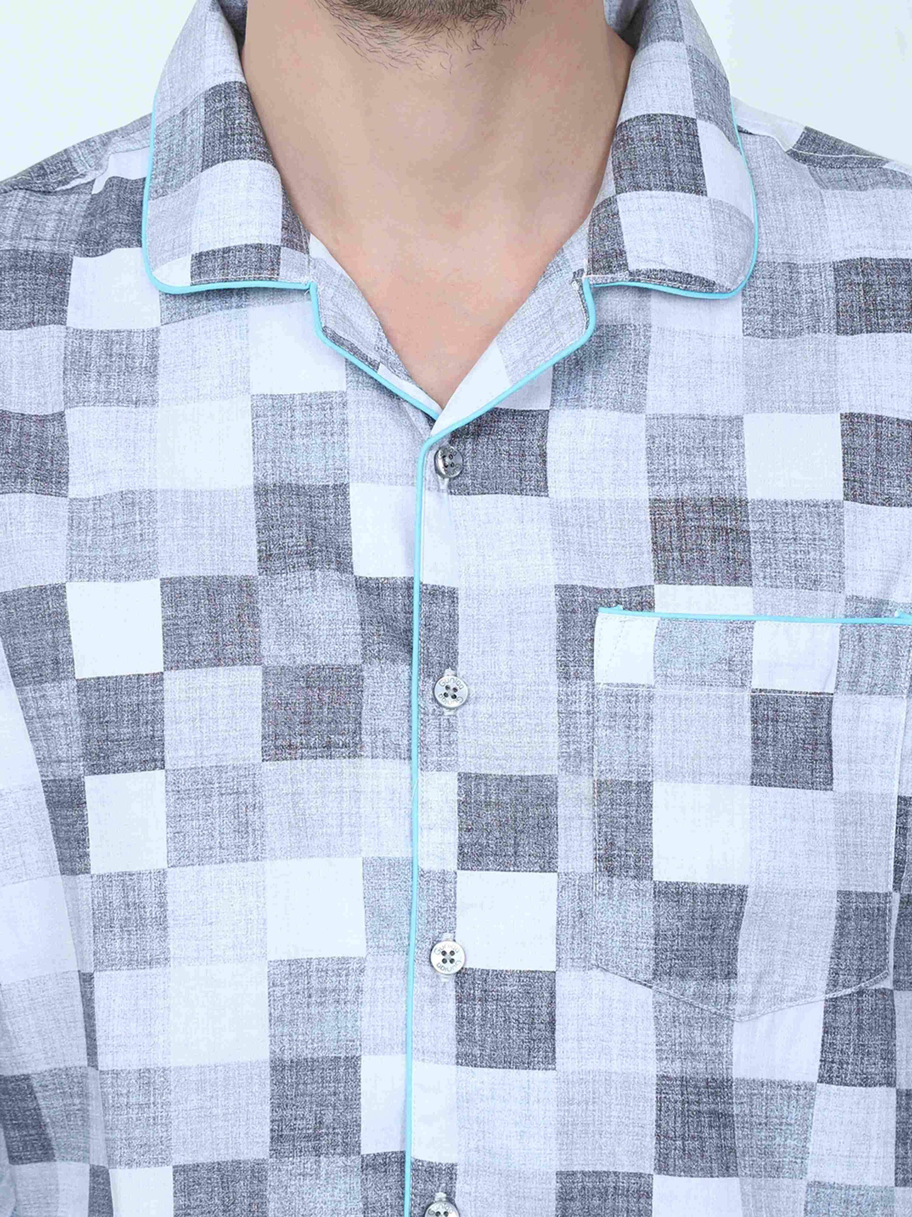 Chess Printed Full Sleeve Co-Ords