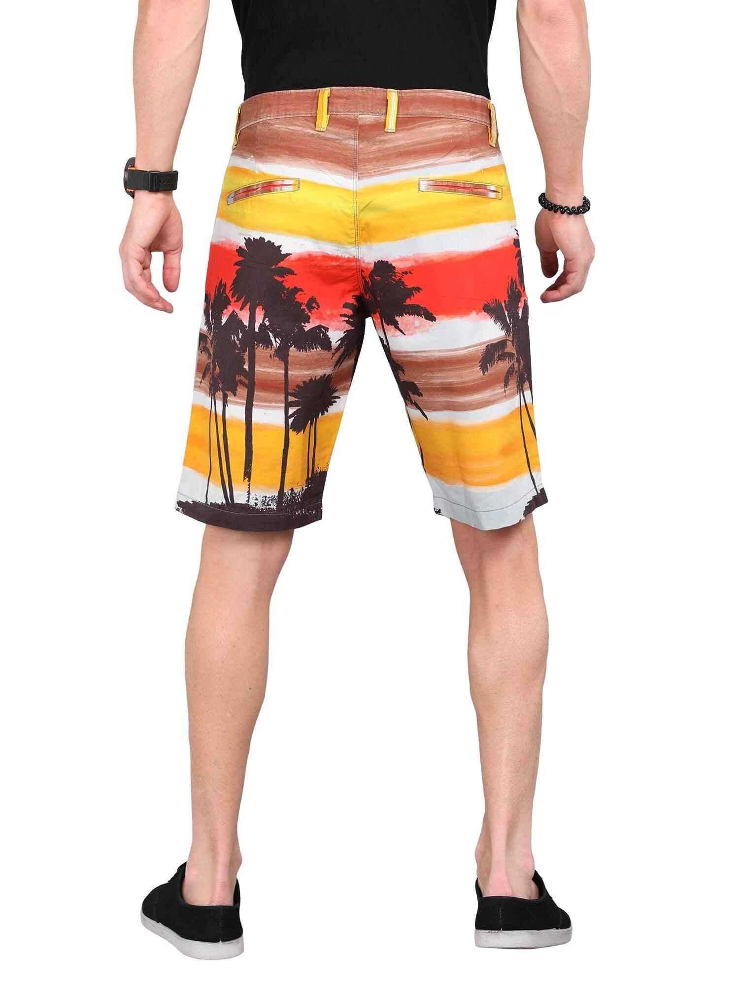 Coco on Sun Set Digital Printed Giza Cotton Men's Shorts