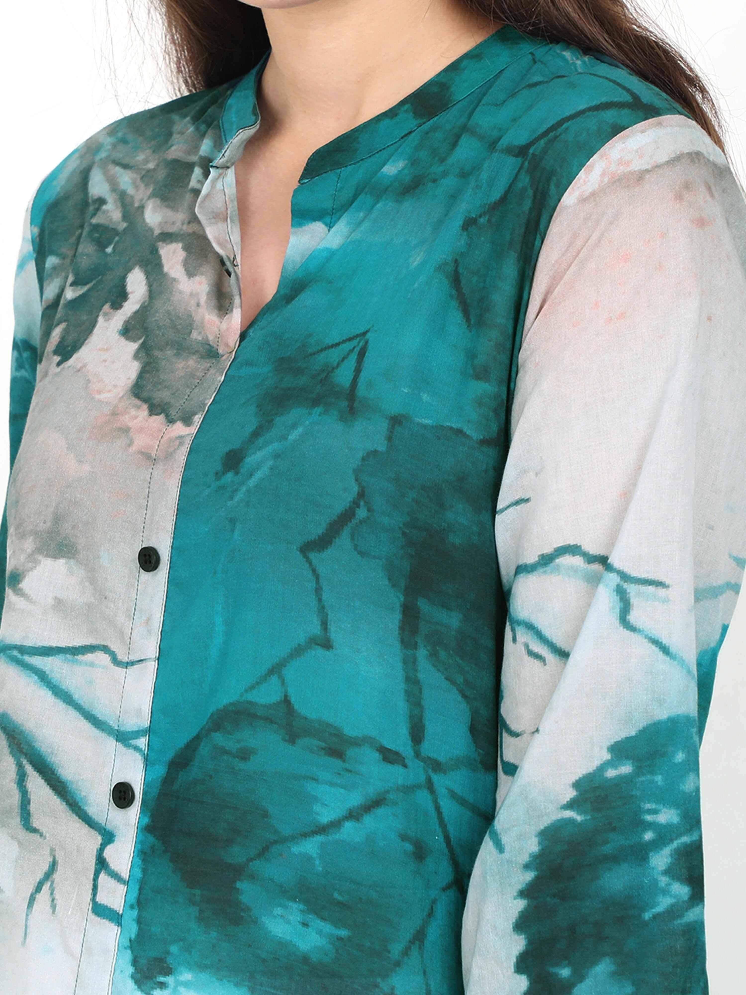Digital Printed Multi-Colour Style Kurti
