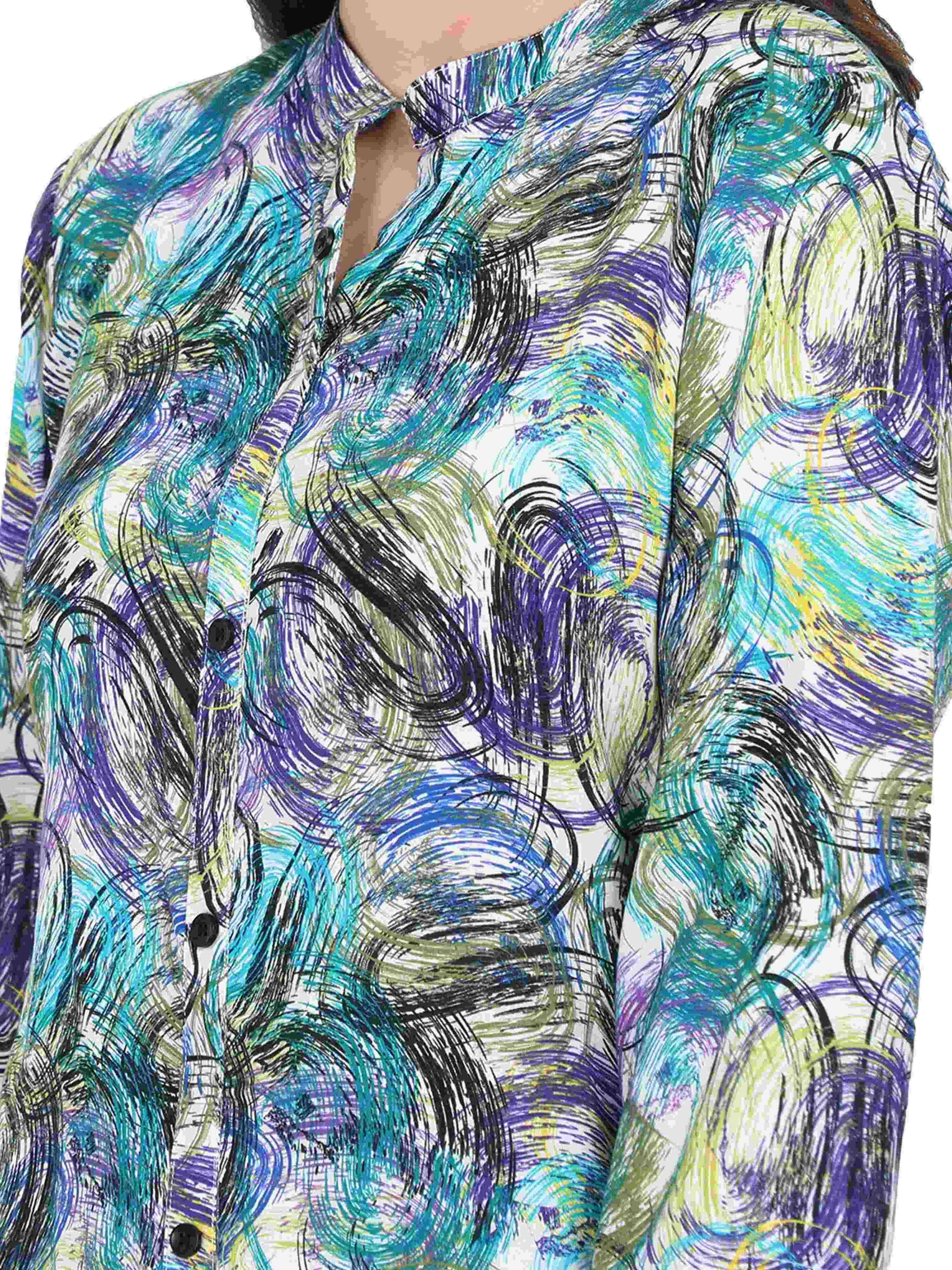 Digital Printed Multi-Colour Style Kurti