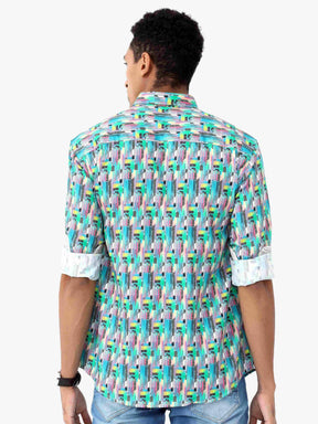 Electro Men's Printed Casual Shirt - Guniaa Fashions