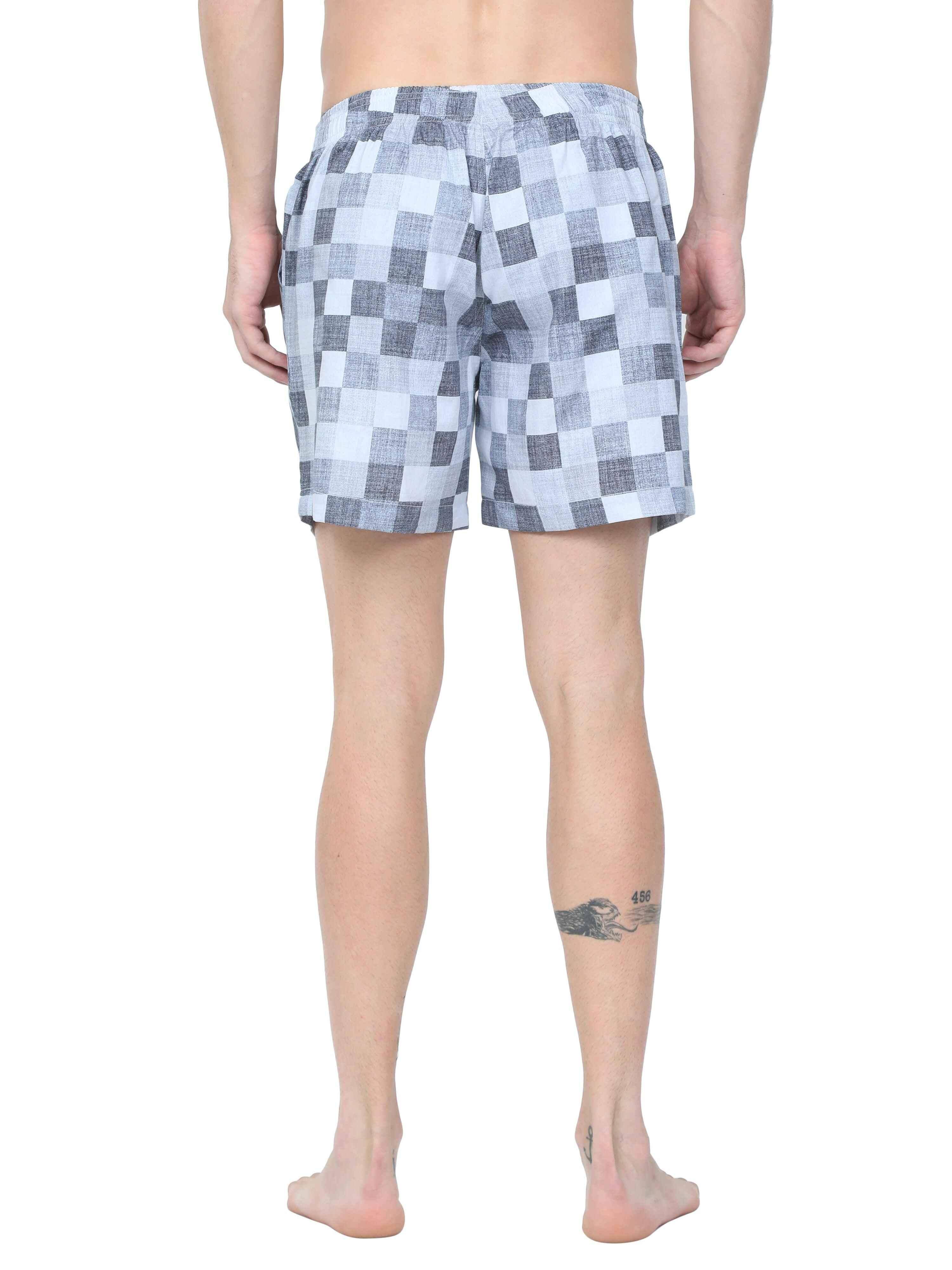 GUNIAA MEN'S CHESS PRINTED BOXER