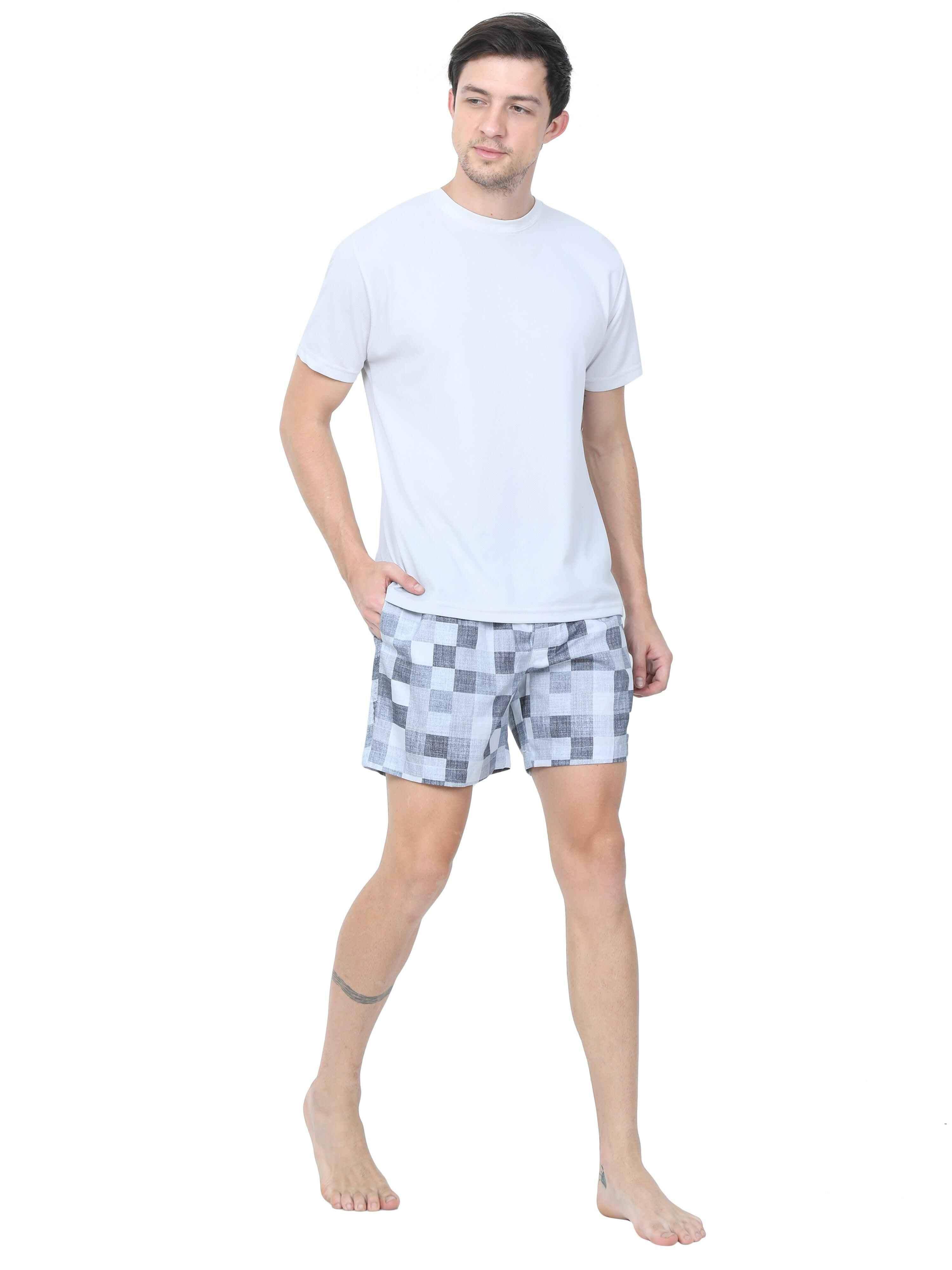 GUNIAA MEN'S CHESS PRINTED BOXER